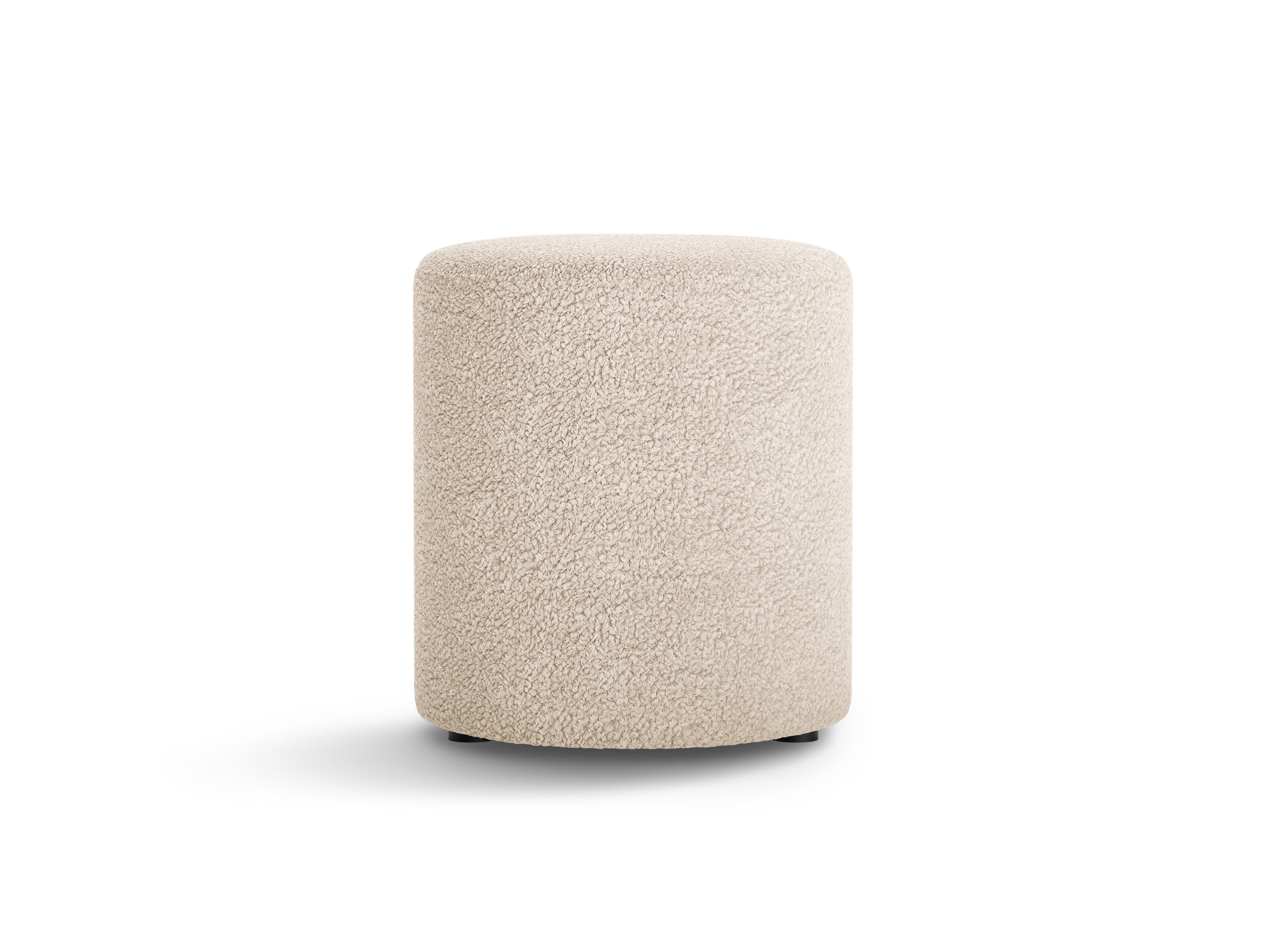 Hocker Dia, 40x40cm, Material: Boucle