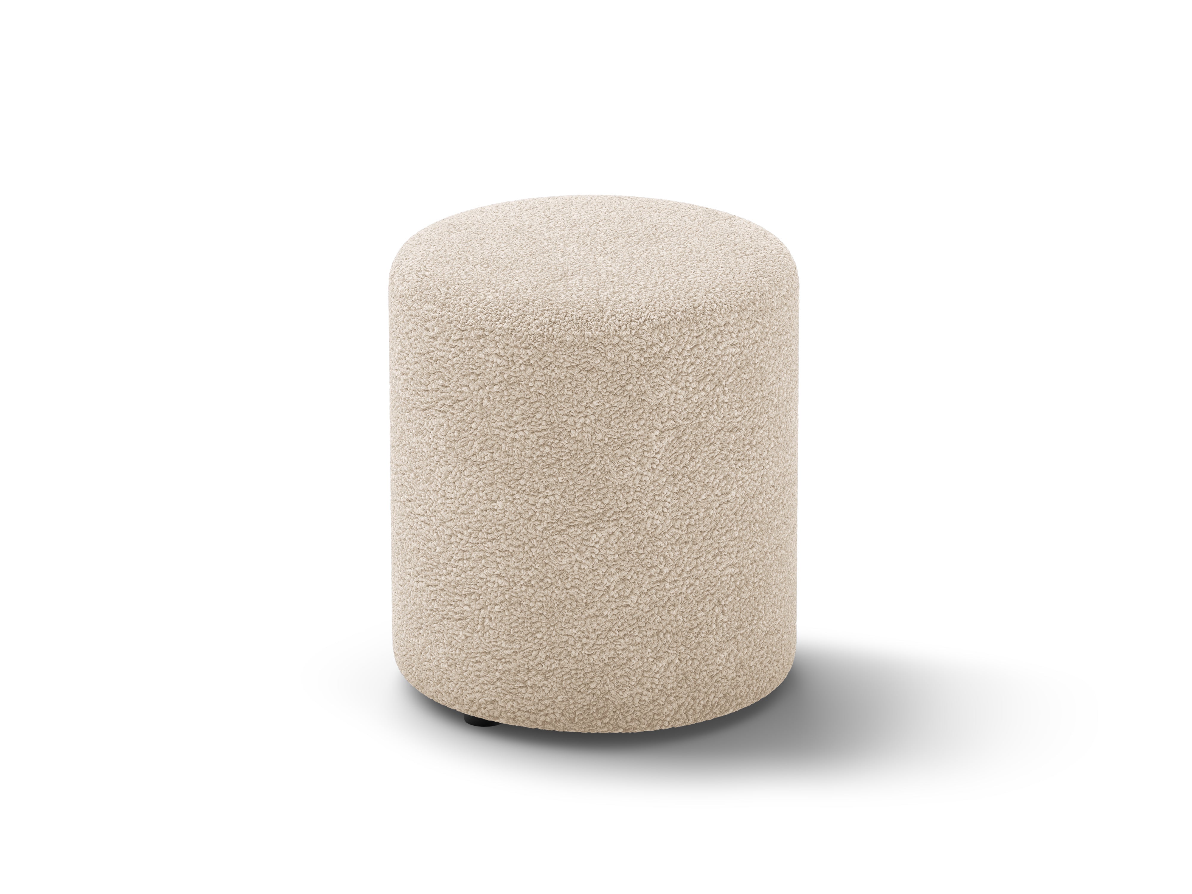 Hocker Dia, 40x40cm, Material: Boucle