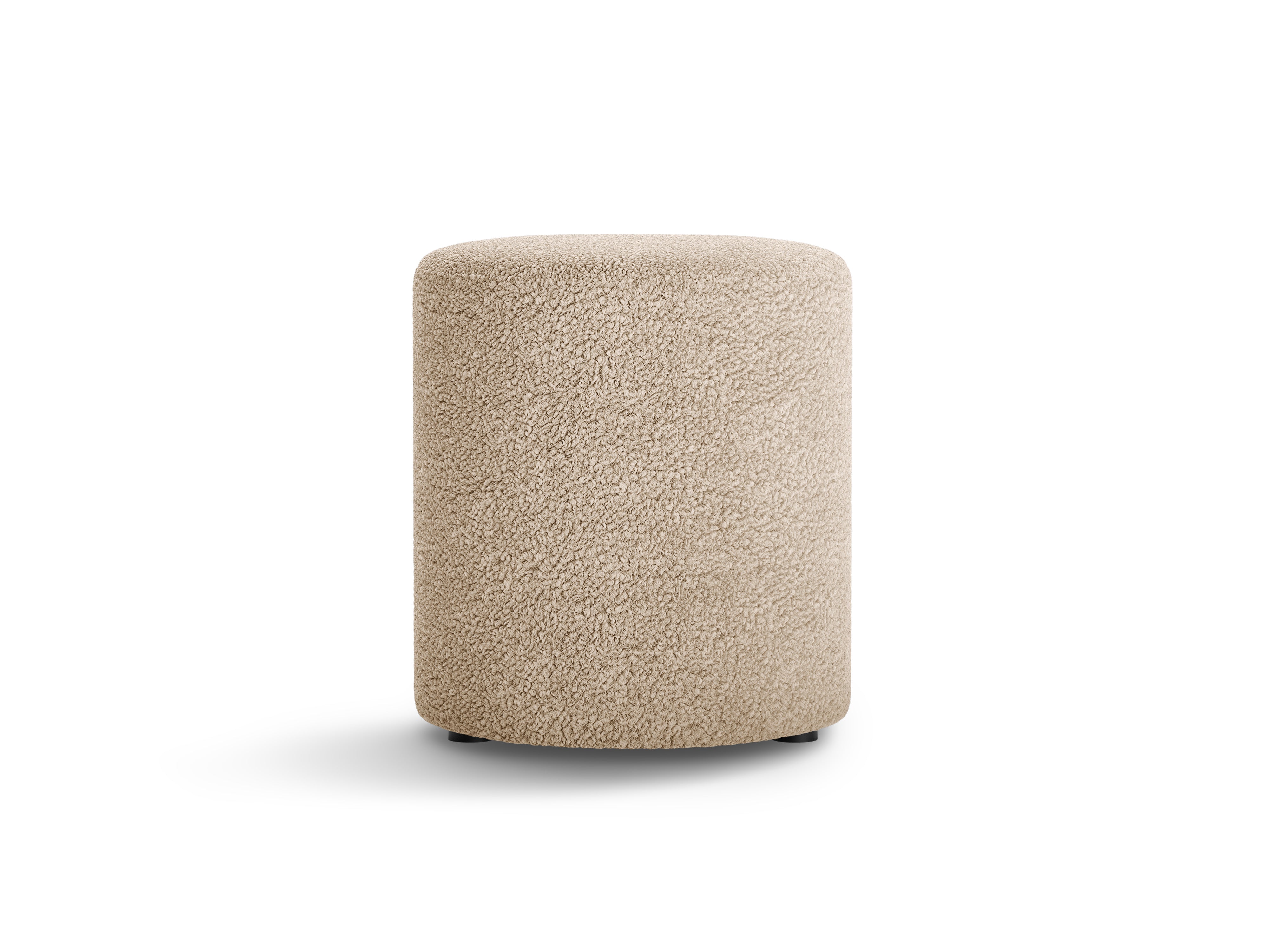 Hocker Dia, 40x40cm, Material: Boucle