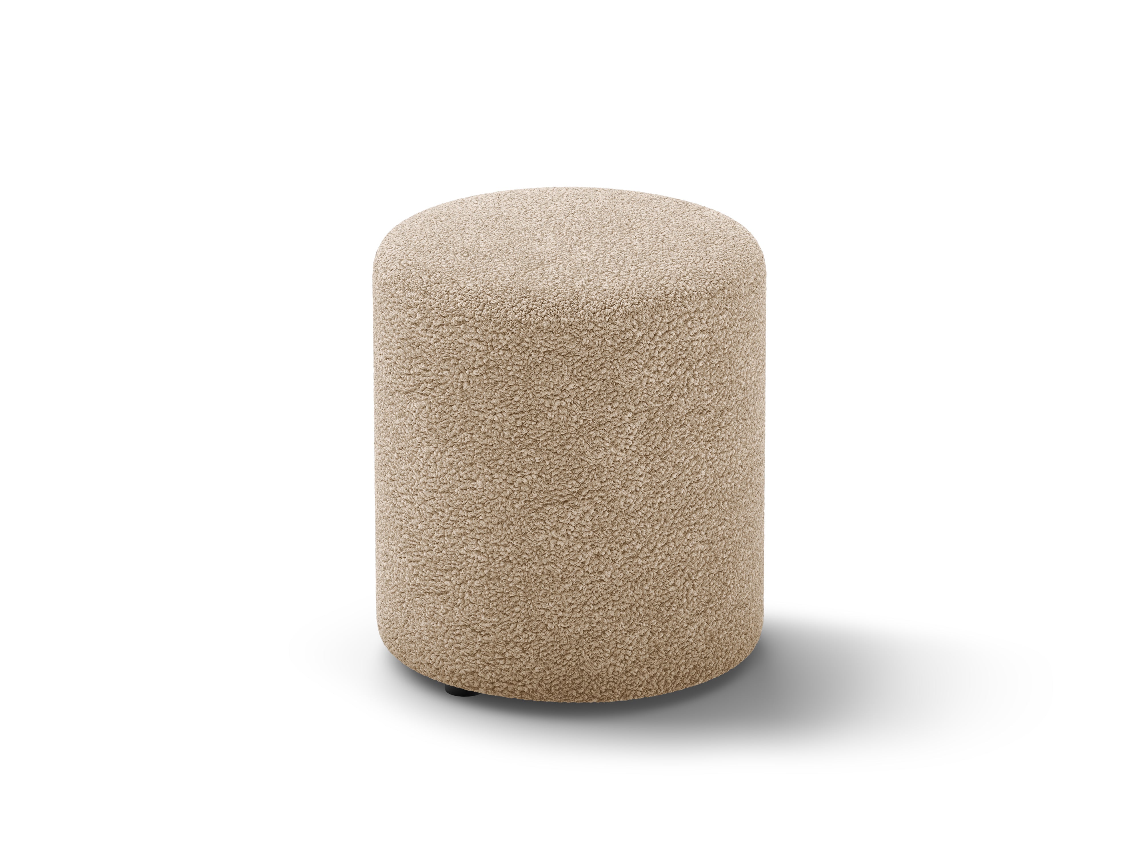 Hocker Dia, 40x40cm, Material: Boucle