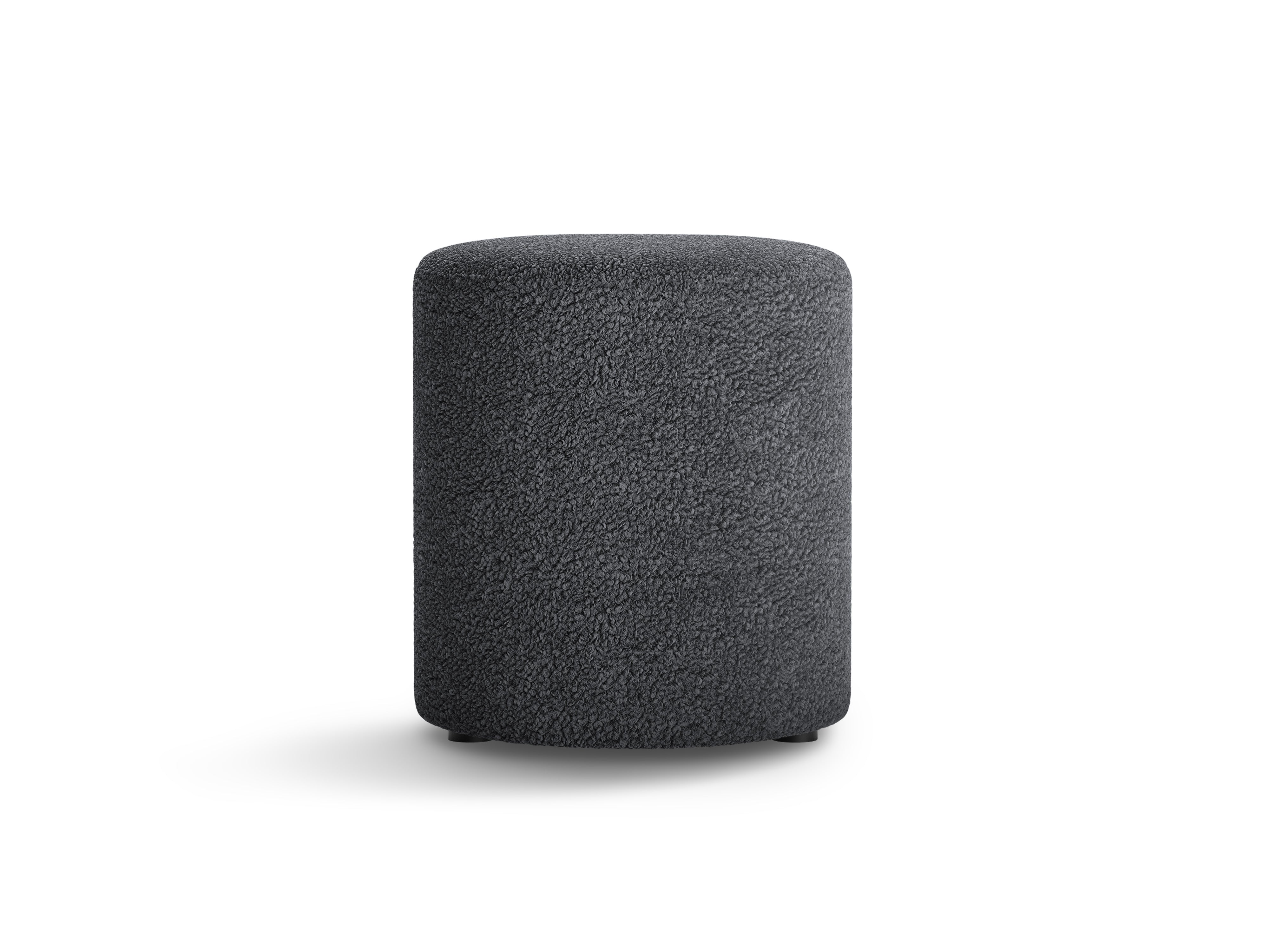 Hocker Dia, 40x40cm, Material: Boucle