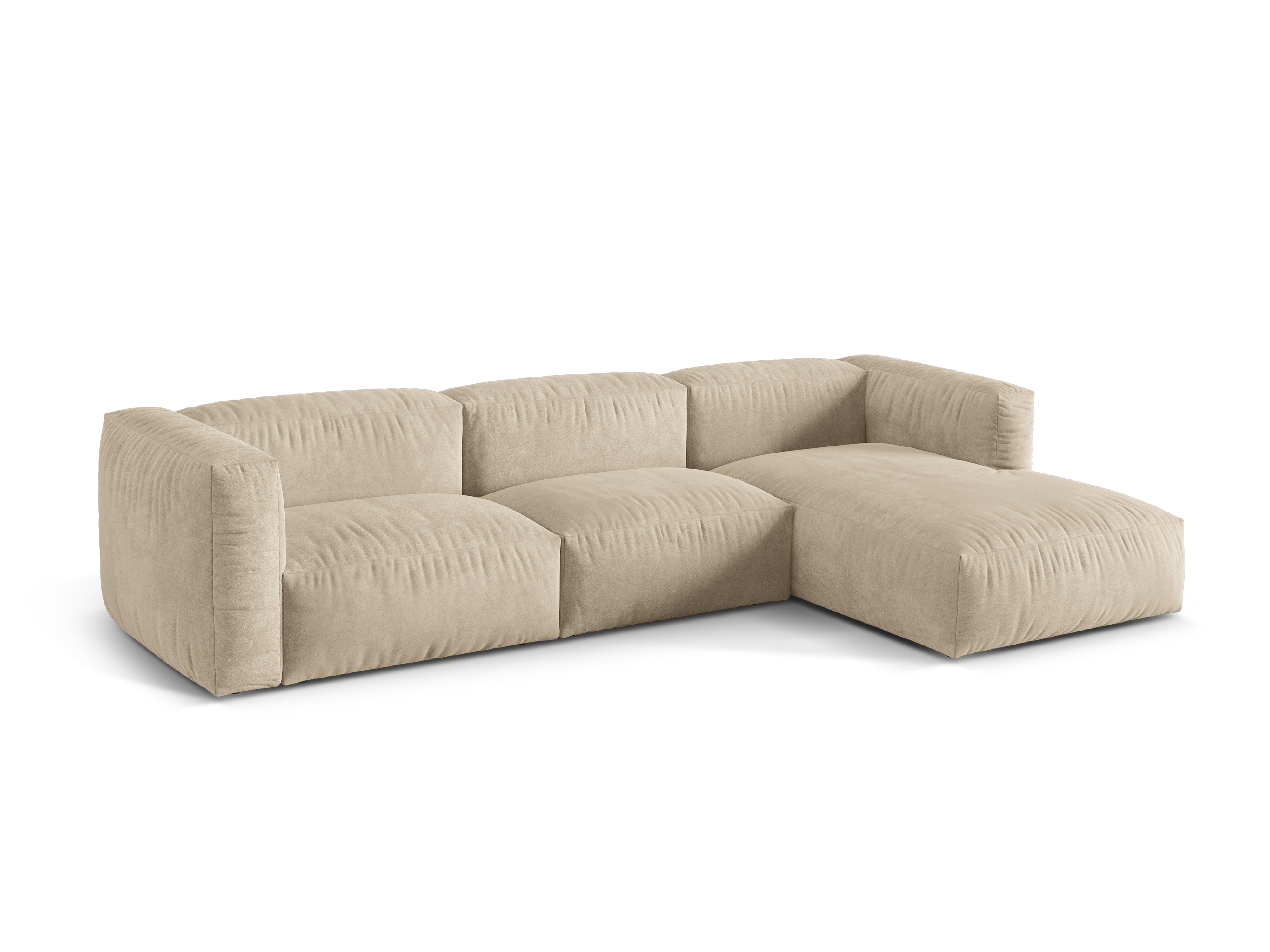 Ecksofa Martina, 330x176cm, Material: Samt