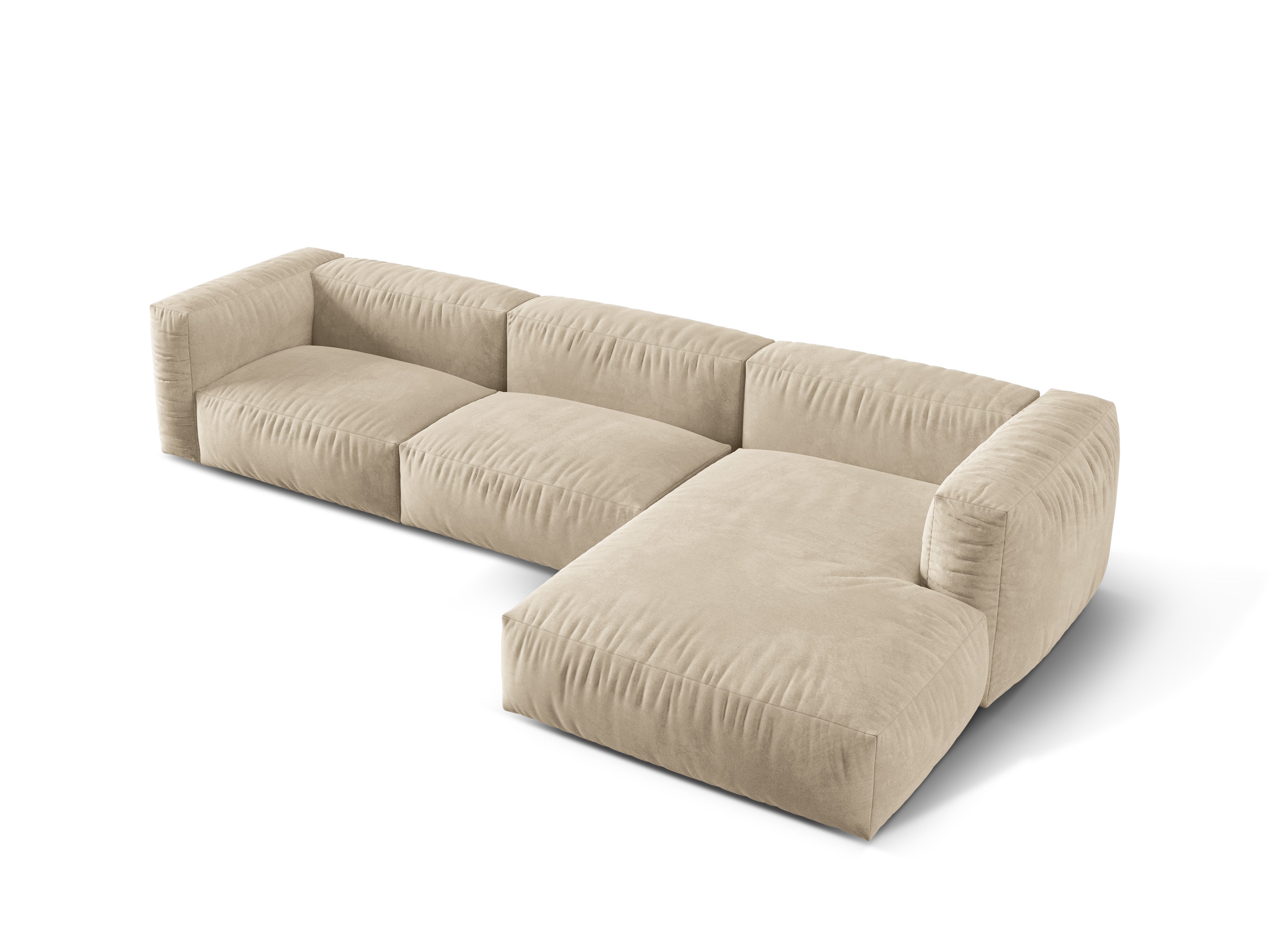 Ecksofa Martina, 330x176cm, Material: Samt
