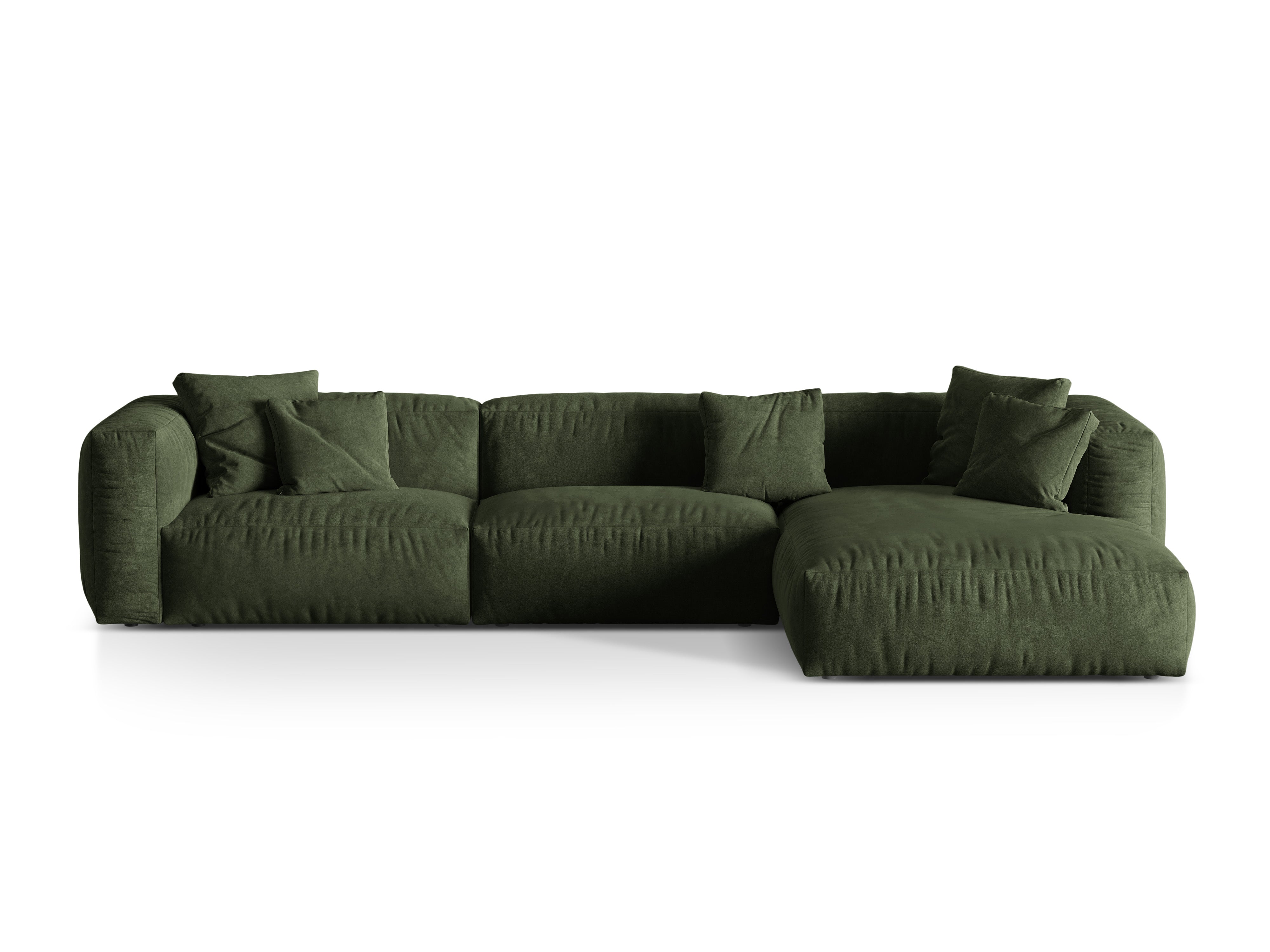 Ecksofa Martina, 330x176cm, Material: Samt