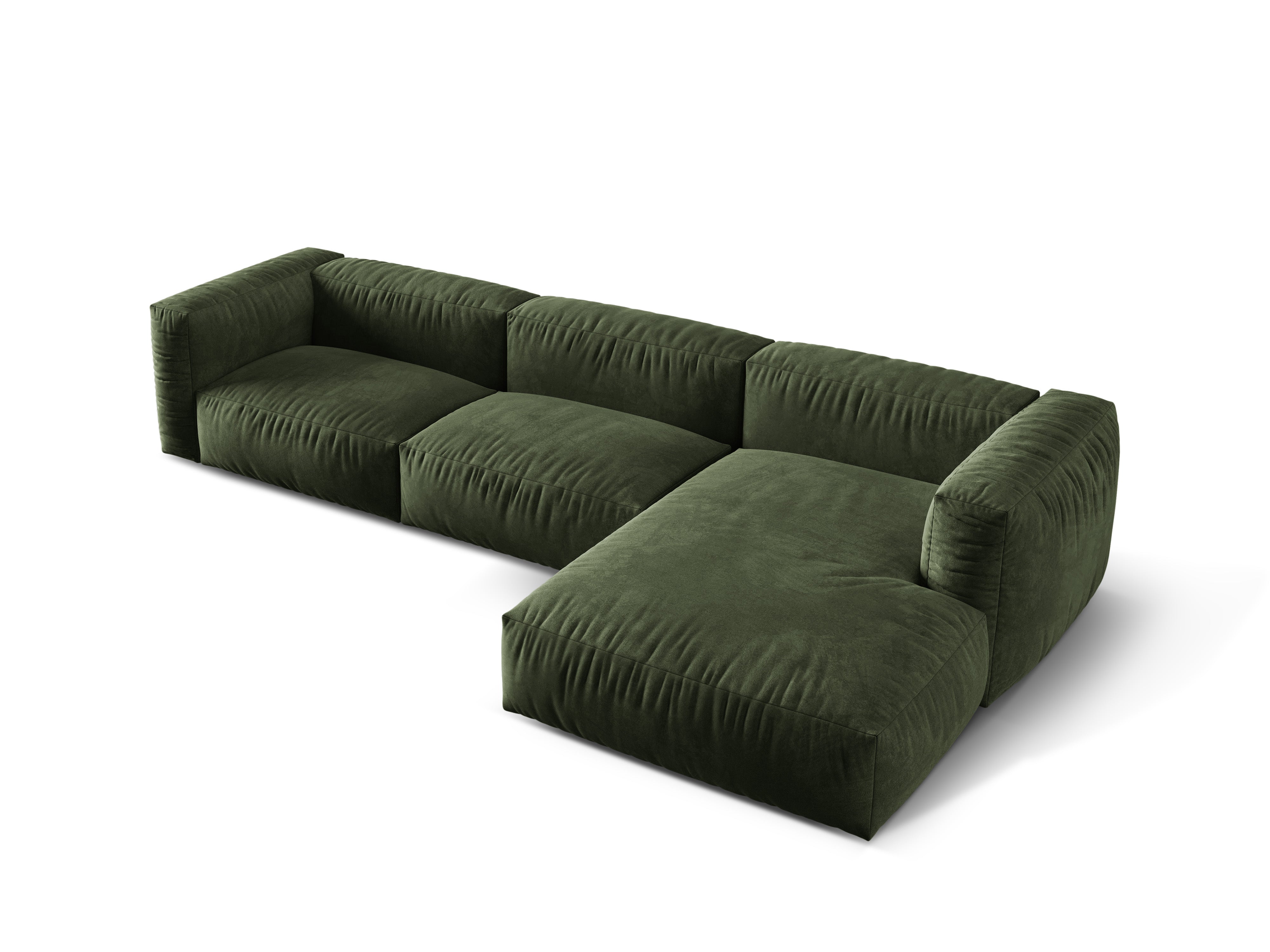 Ecksofa Martina, 330x176cm, Material: Samt