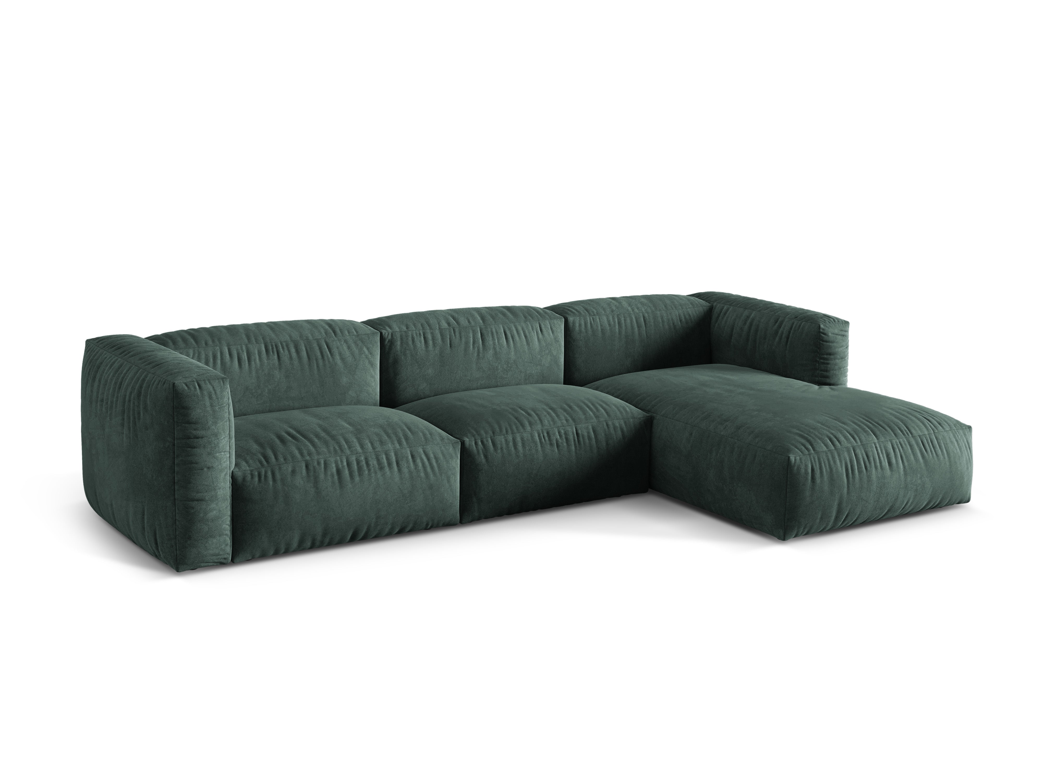 Ecksofa Martina, 330x176cm, Material: Samt