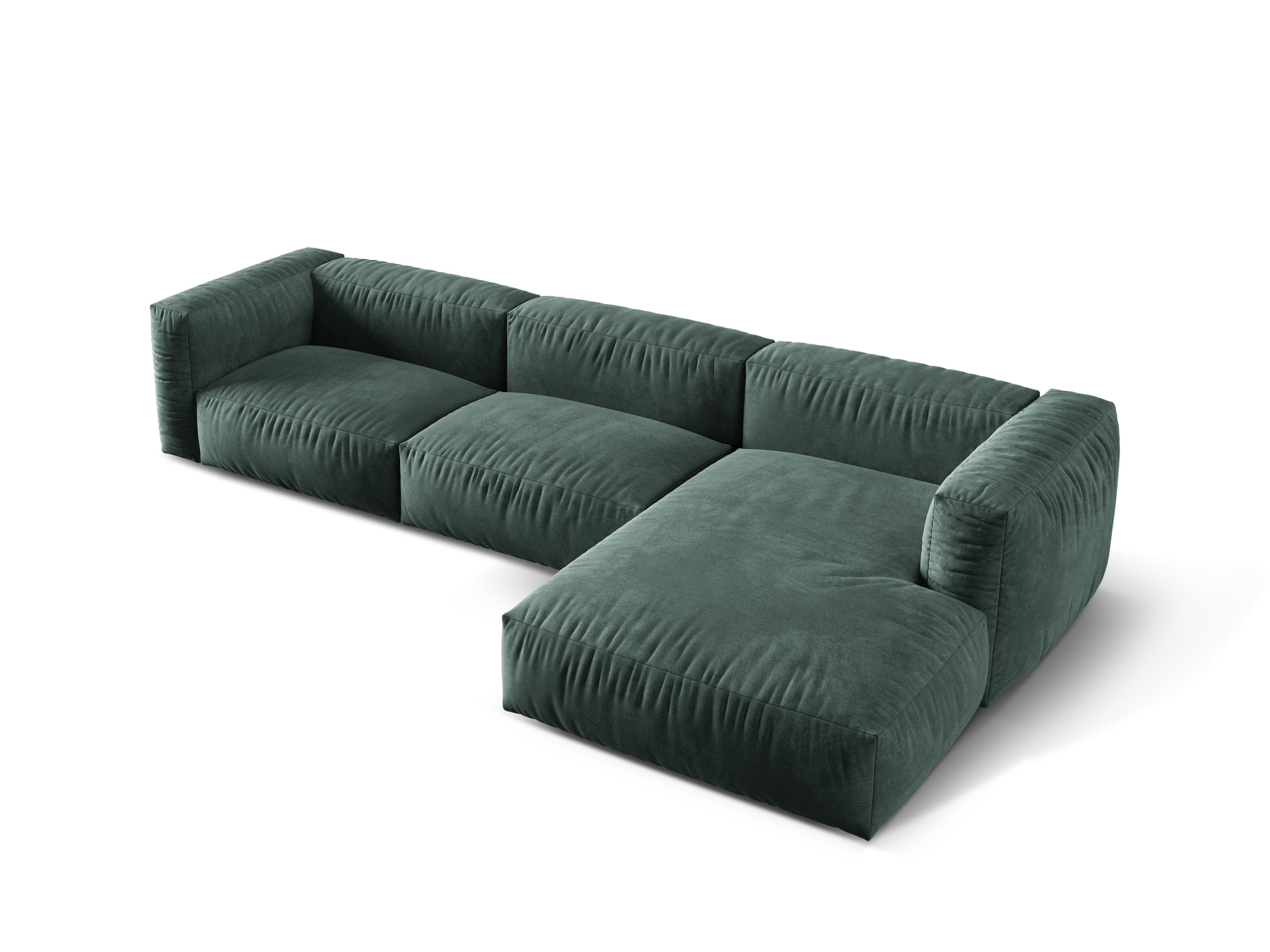 Ecksofa Martina, 330x176cm, Material: Samt