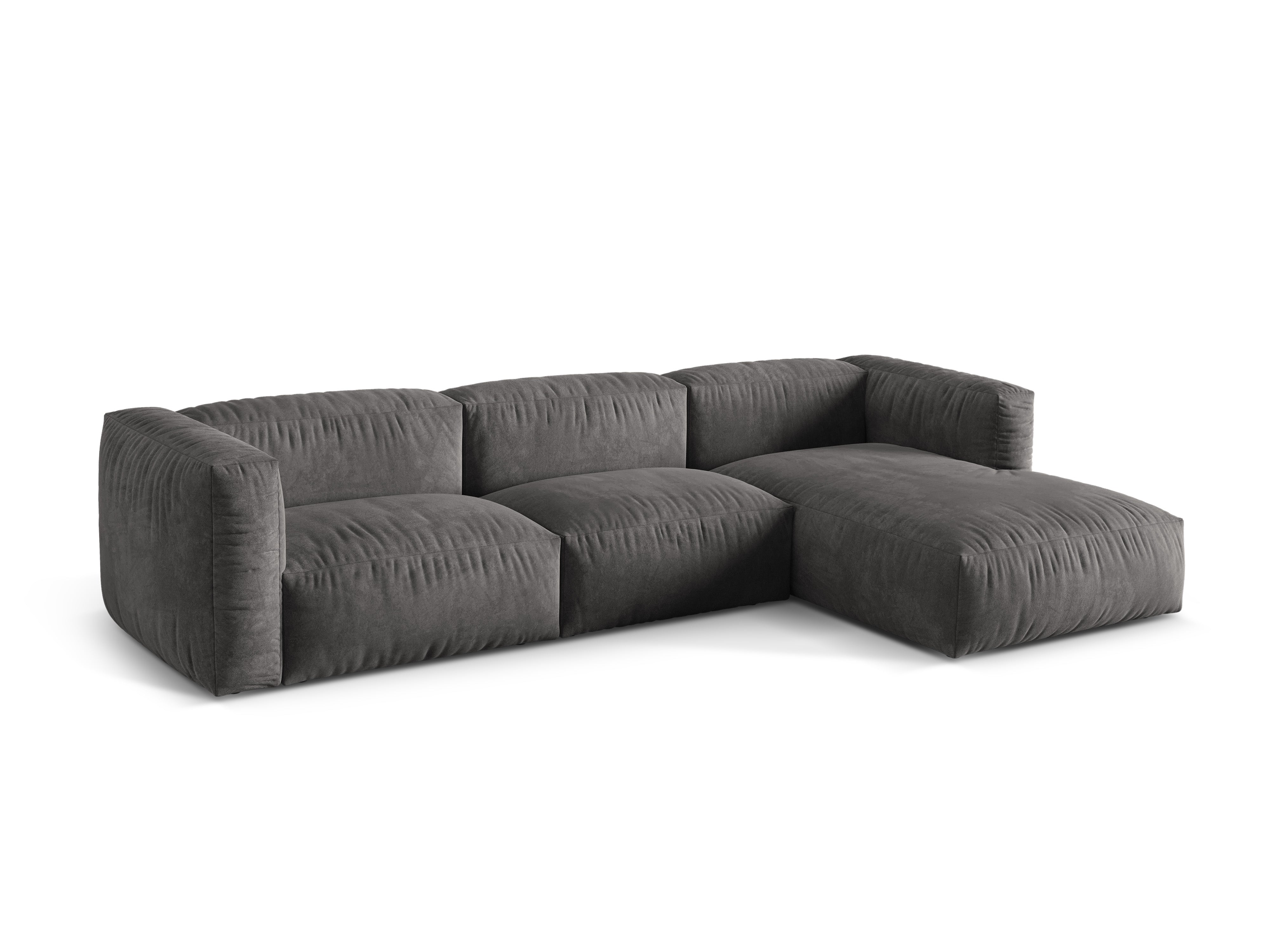 Ecksofa Martina, 330x176cm, Material: Samt