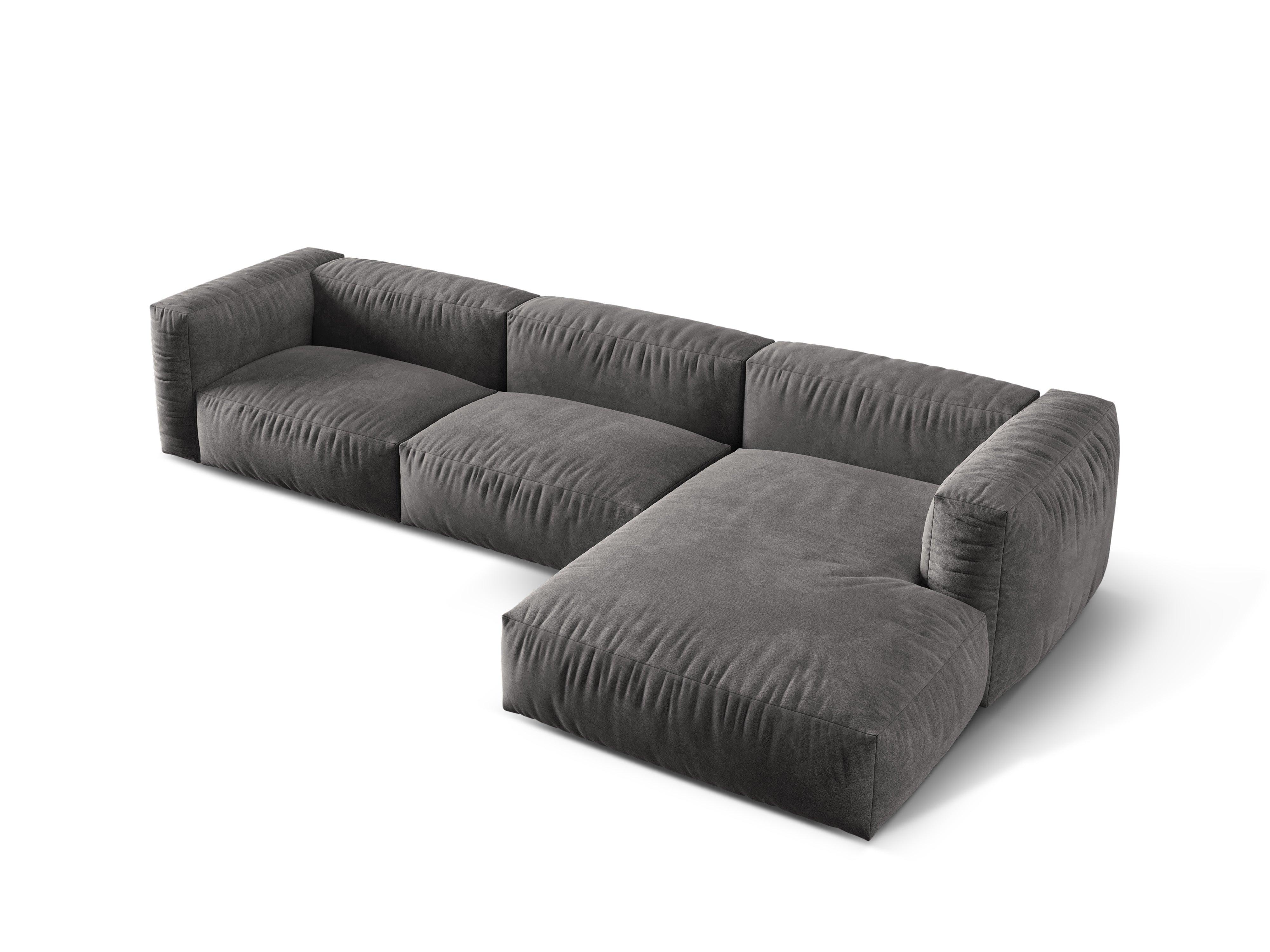 Ecksofa Martina, 330x176cm, Material: Samt