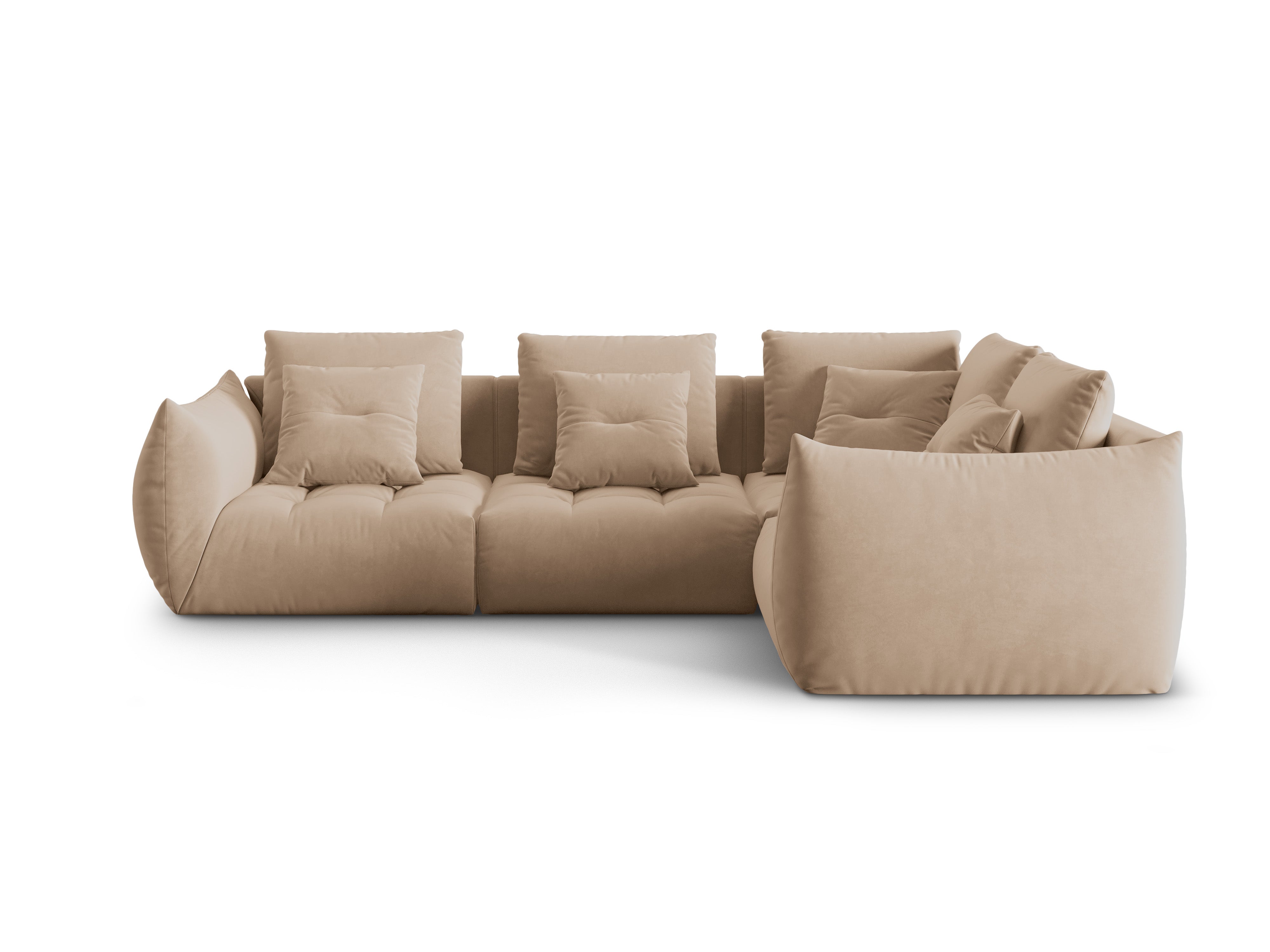 Bloom Ecksofa, 316x216 cm, Material: Samt