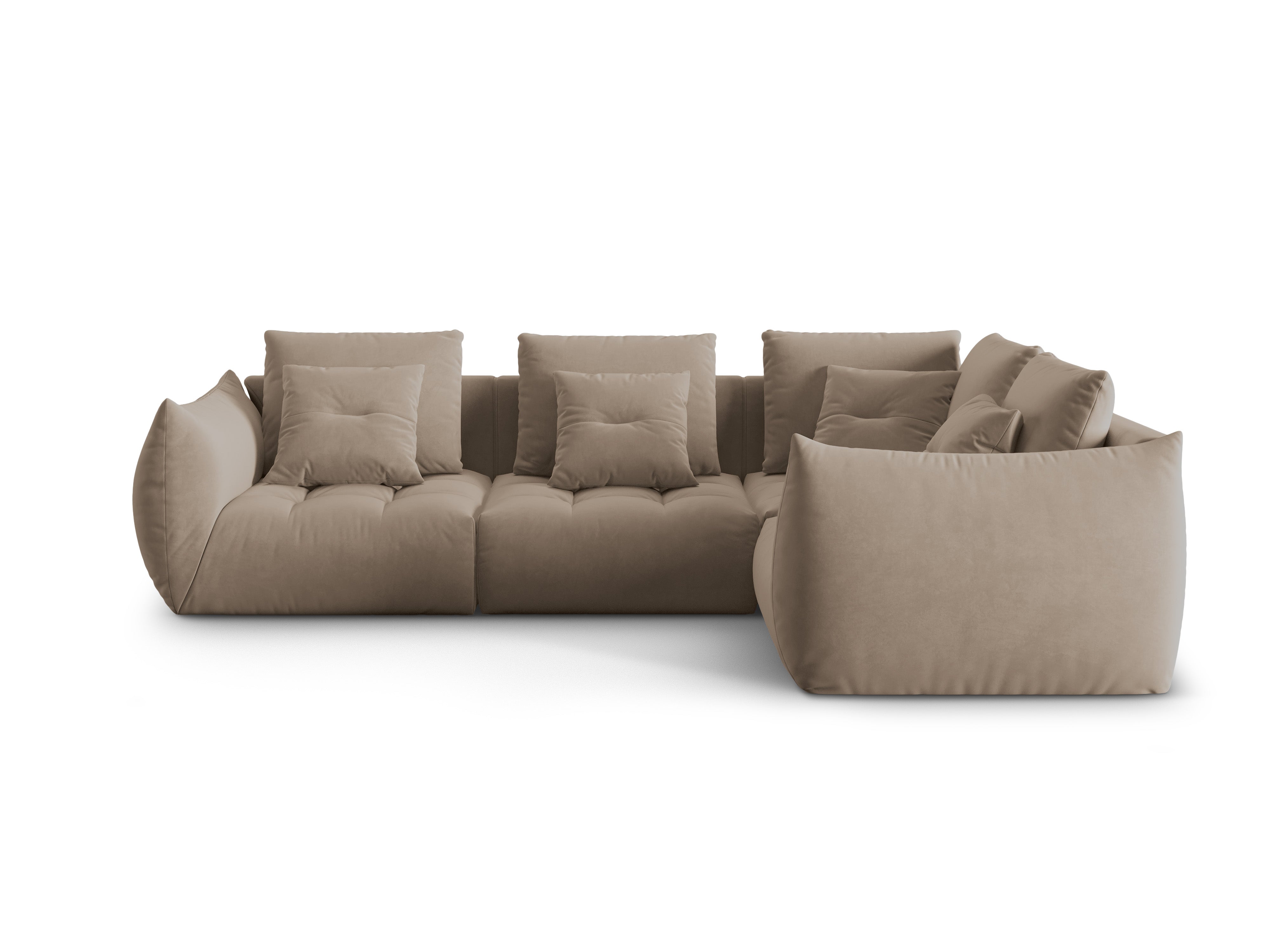 Bloom Ecksofa, 316x216 cm, Material: Samt
