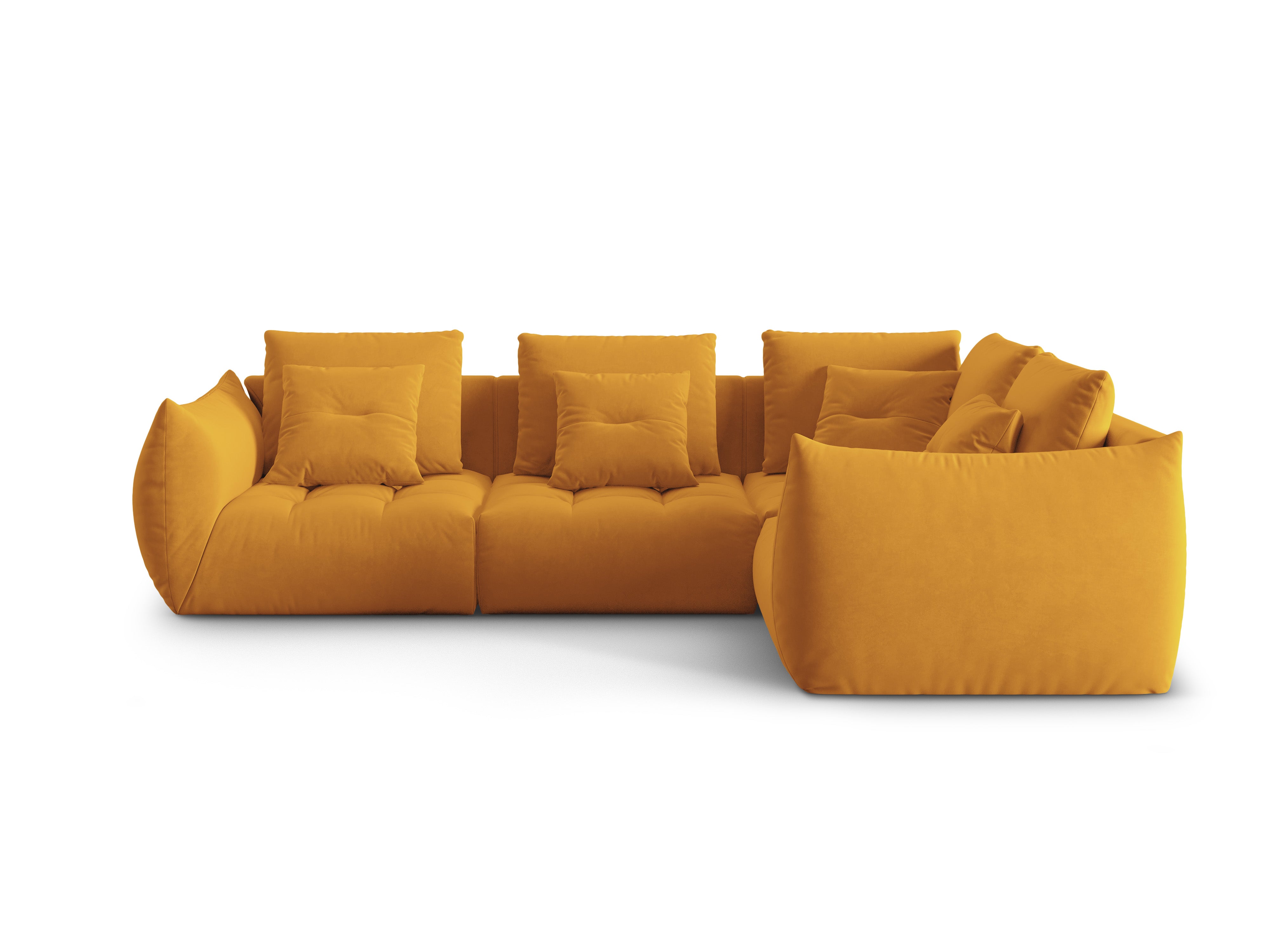 Bloom Ecksofa, 316x216 cm, Material: Samt