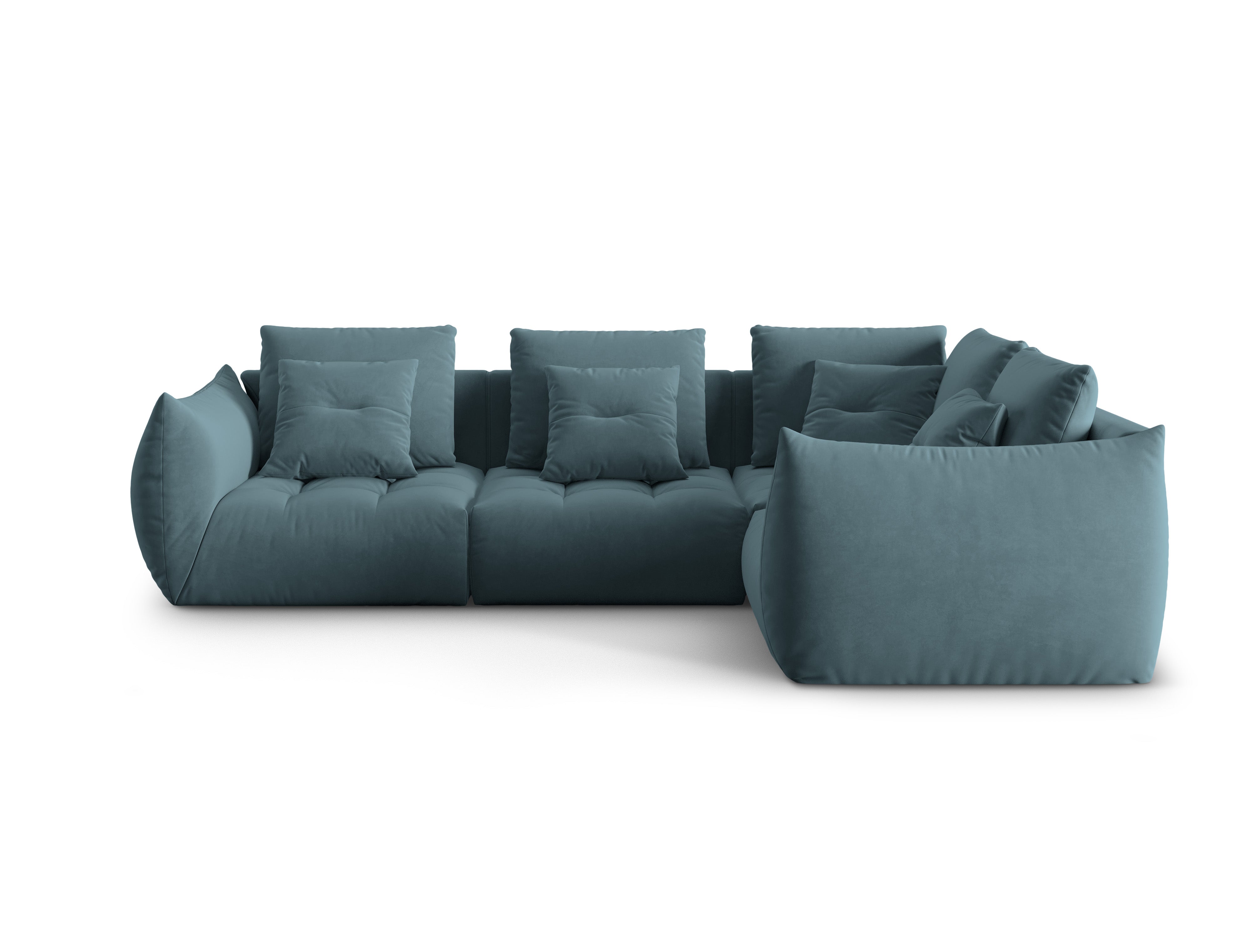 Bloom Ecksofa, 316x216 cm, Material: Samt