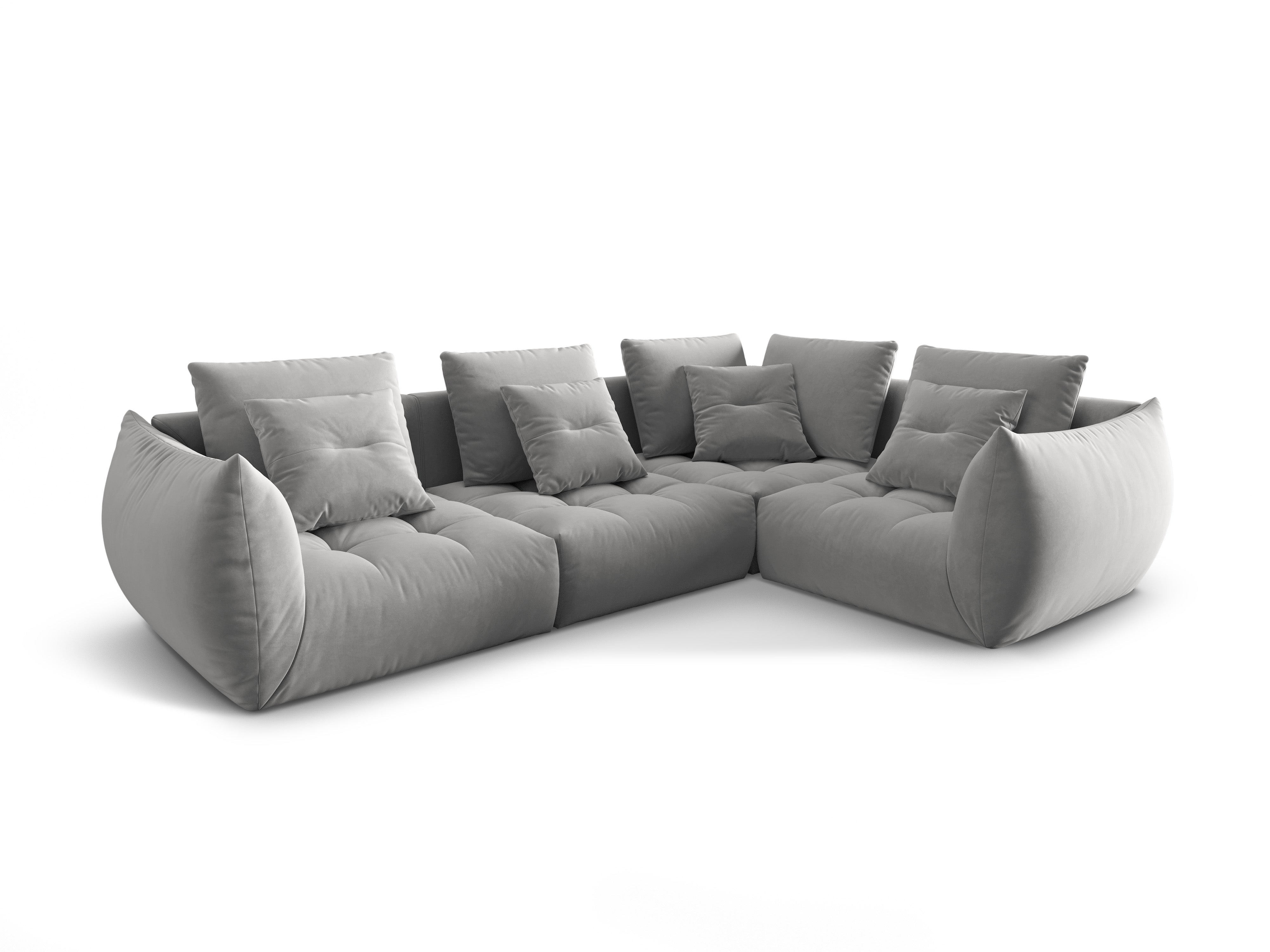 Bloom Ecksofa, 316x216 cm, Material: Samt