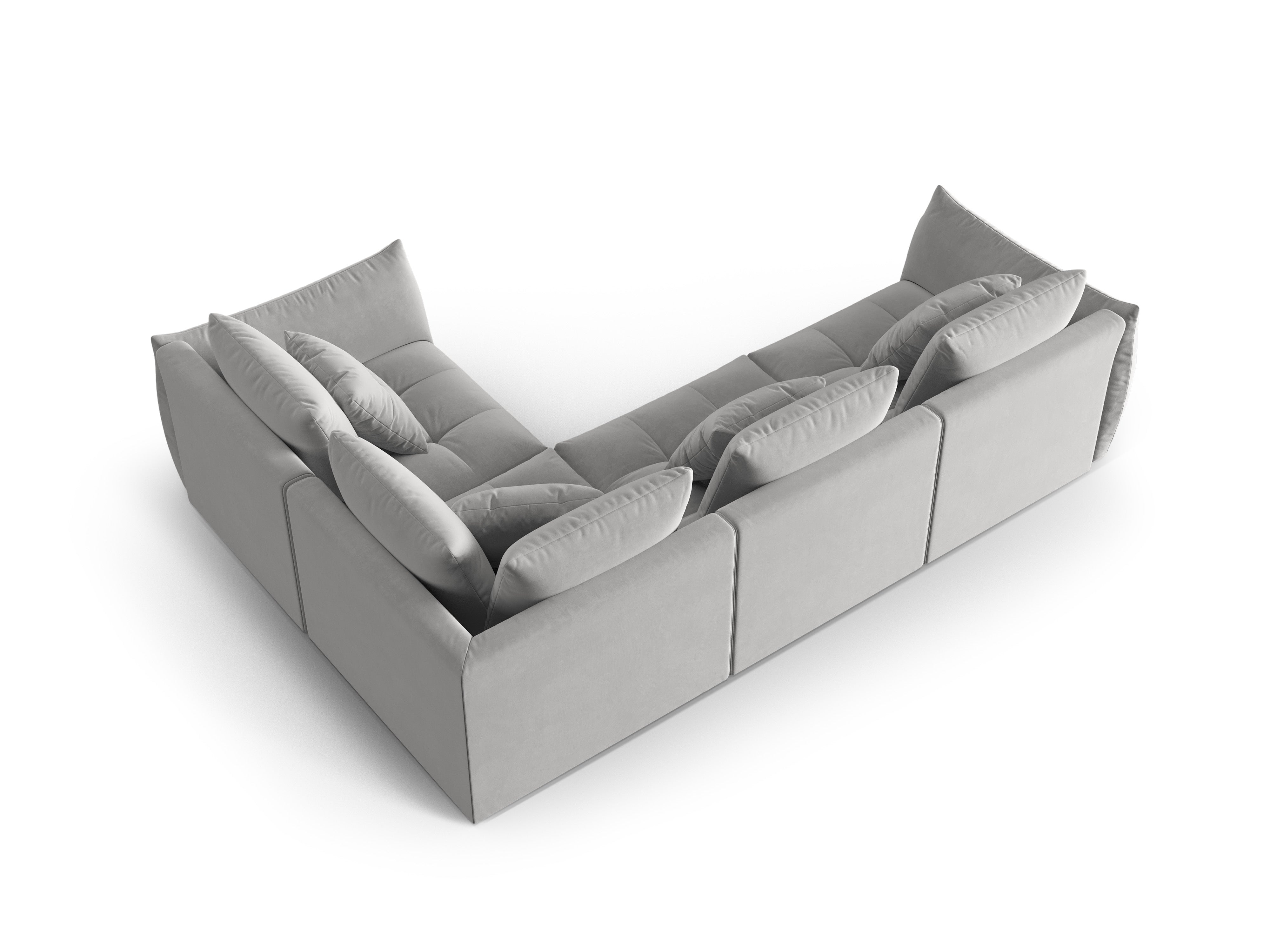 Bloom Ecksofa, 316x216 cm, Material: Samt