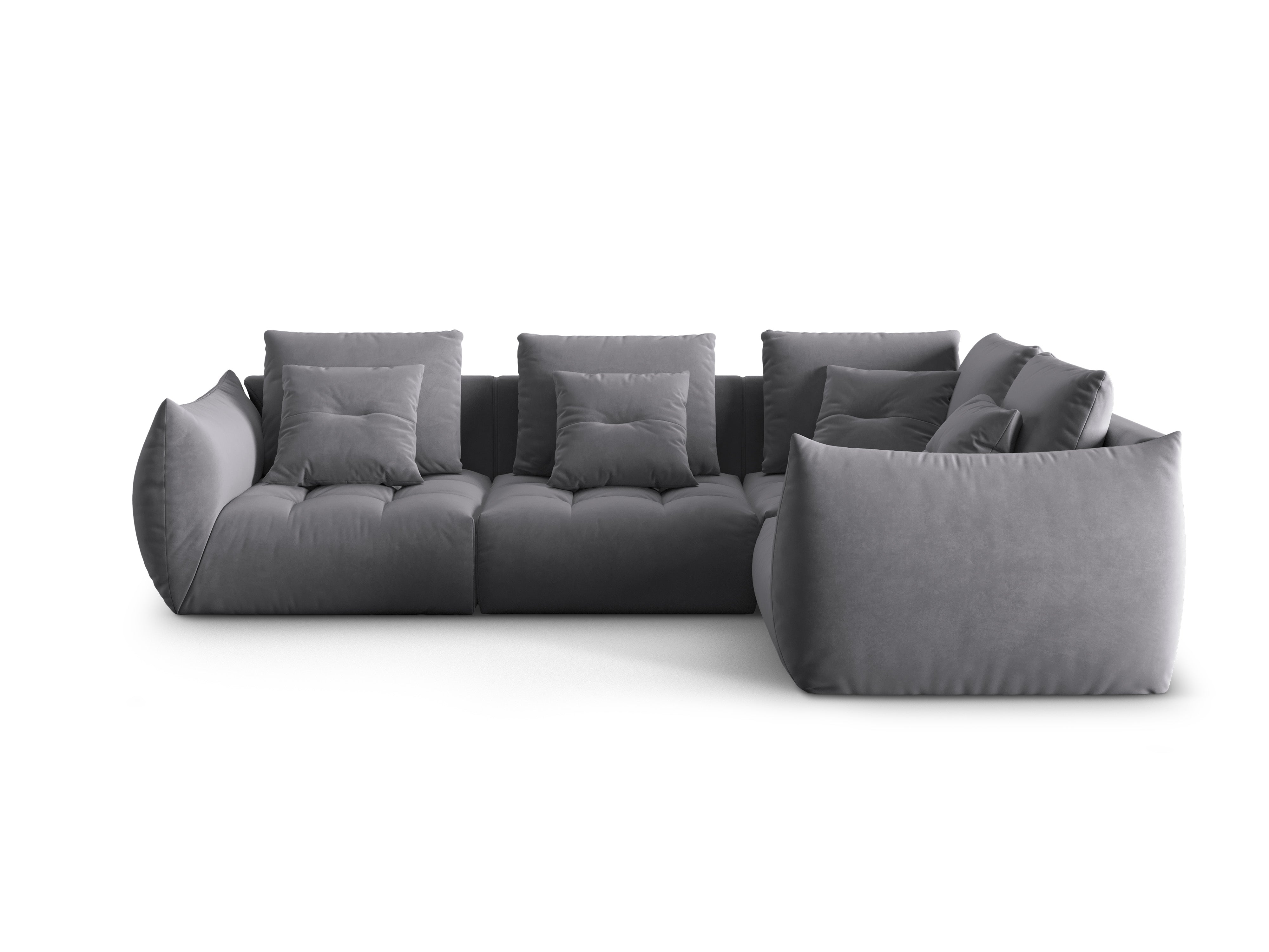Bloom Ecksofa, 316x216 cm, Material: Samt