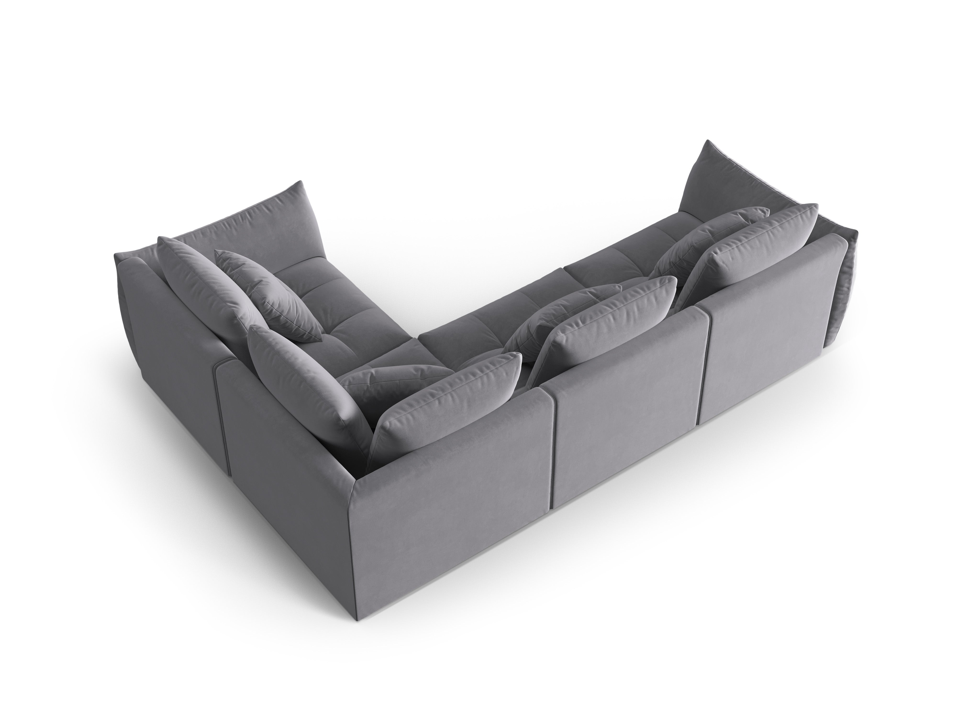 Bloom Ecksofa, 316x216 cm, Material: Samt