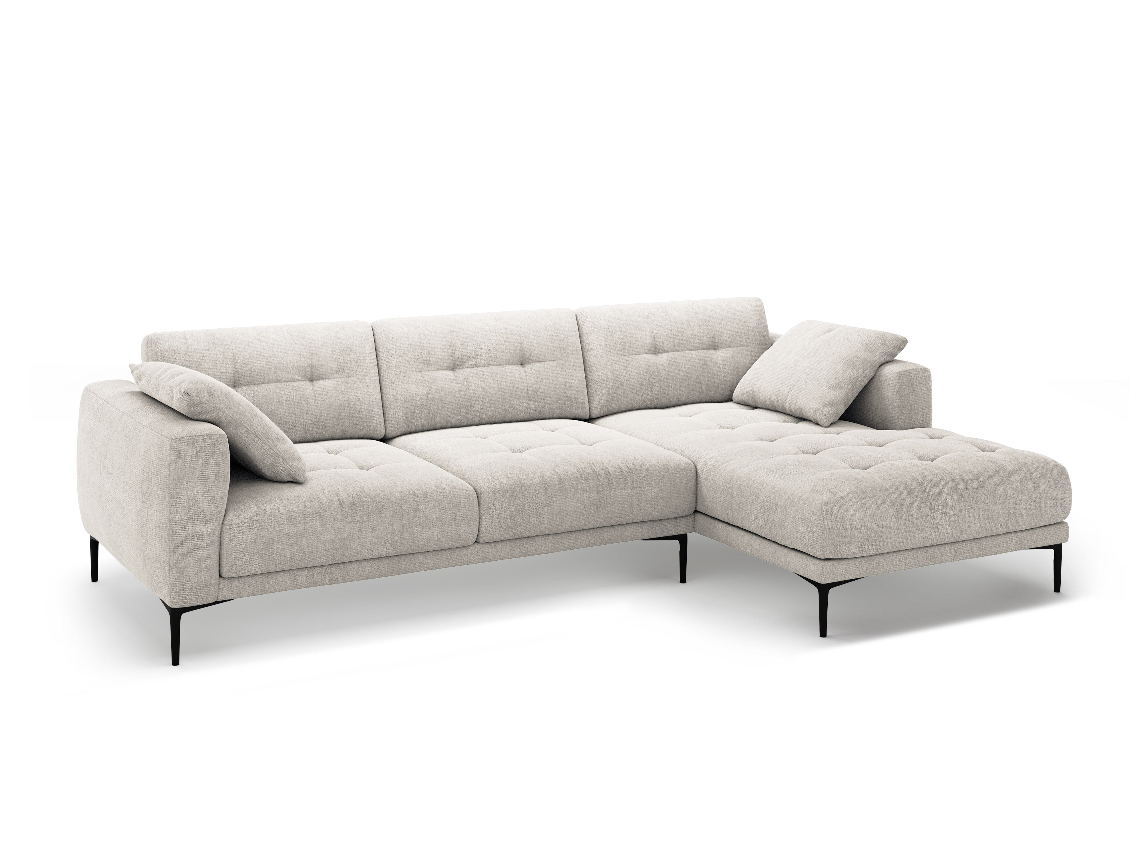 Eckgarnitur Bemy, 295x174cm, Material: Strukturstoff