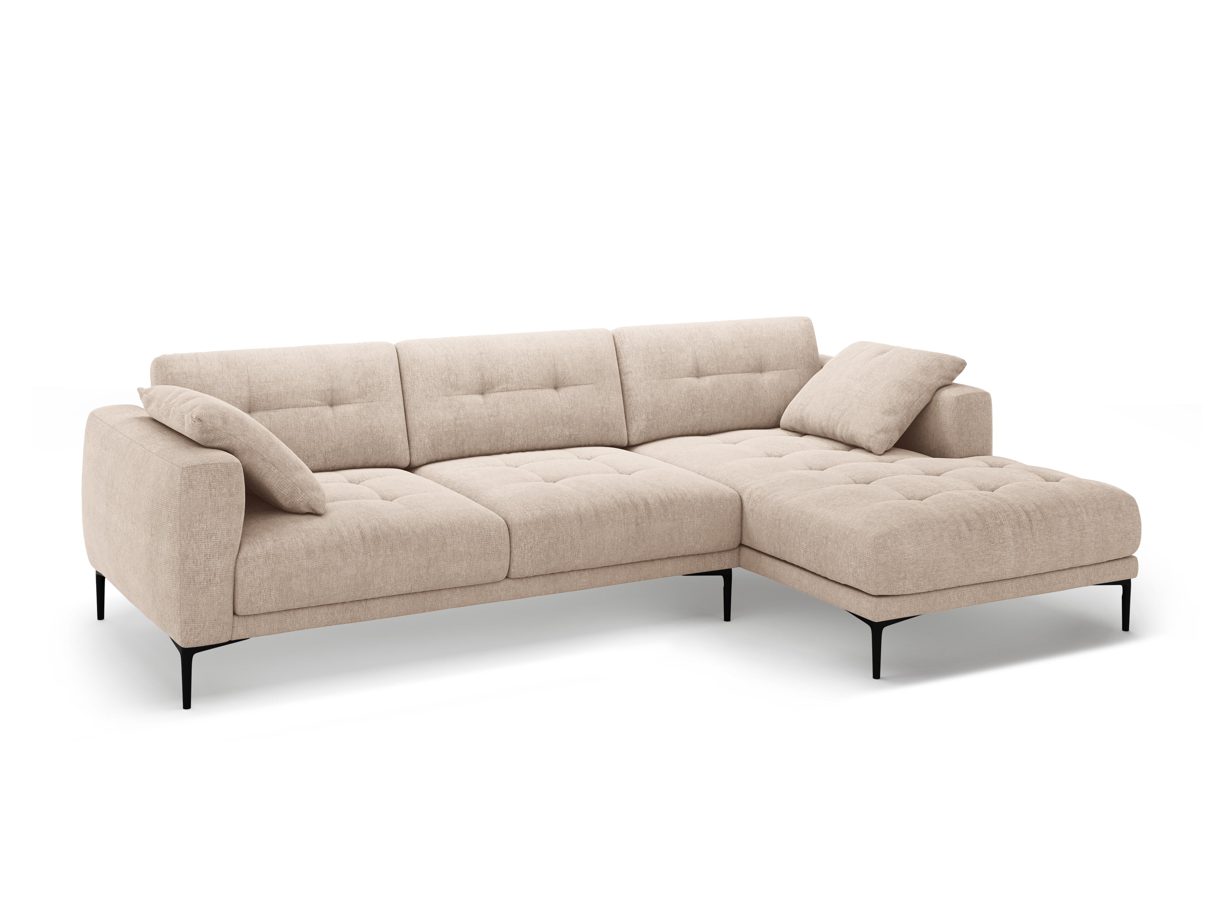 Eckgarnitur Bemy, 295x174cm, Material: Strukturstoff