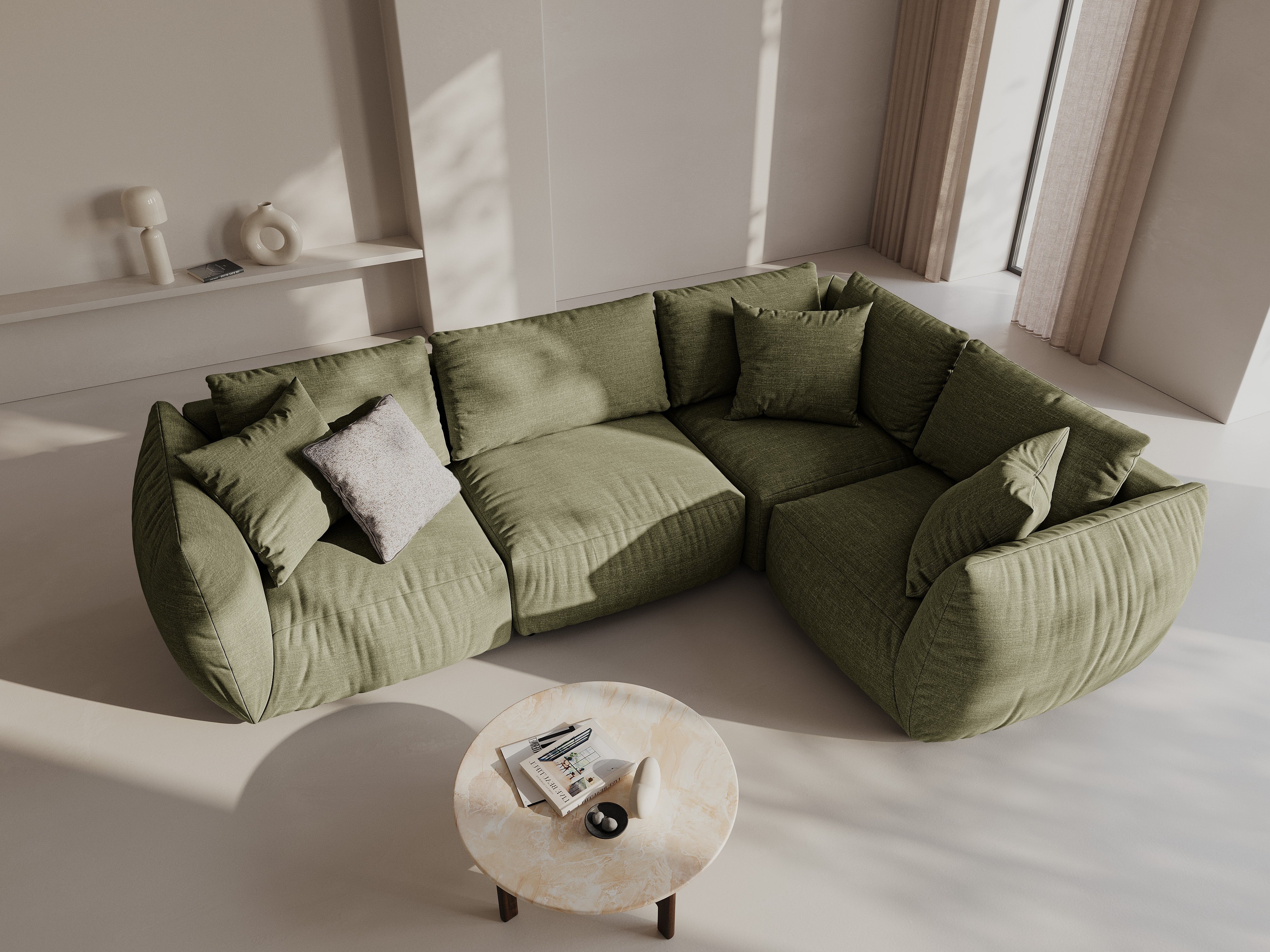 Ecksofa Chris 295x210cm, Material: Strukturstoff