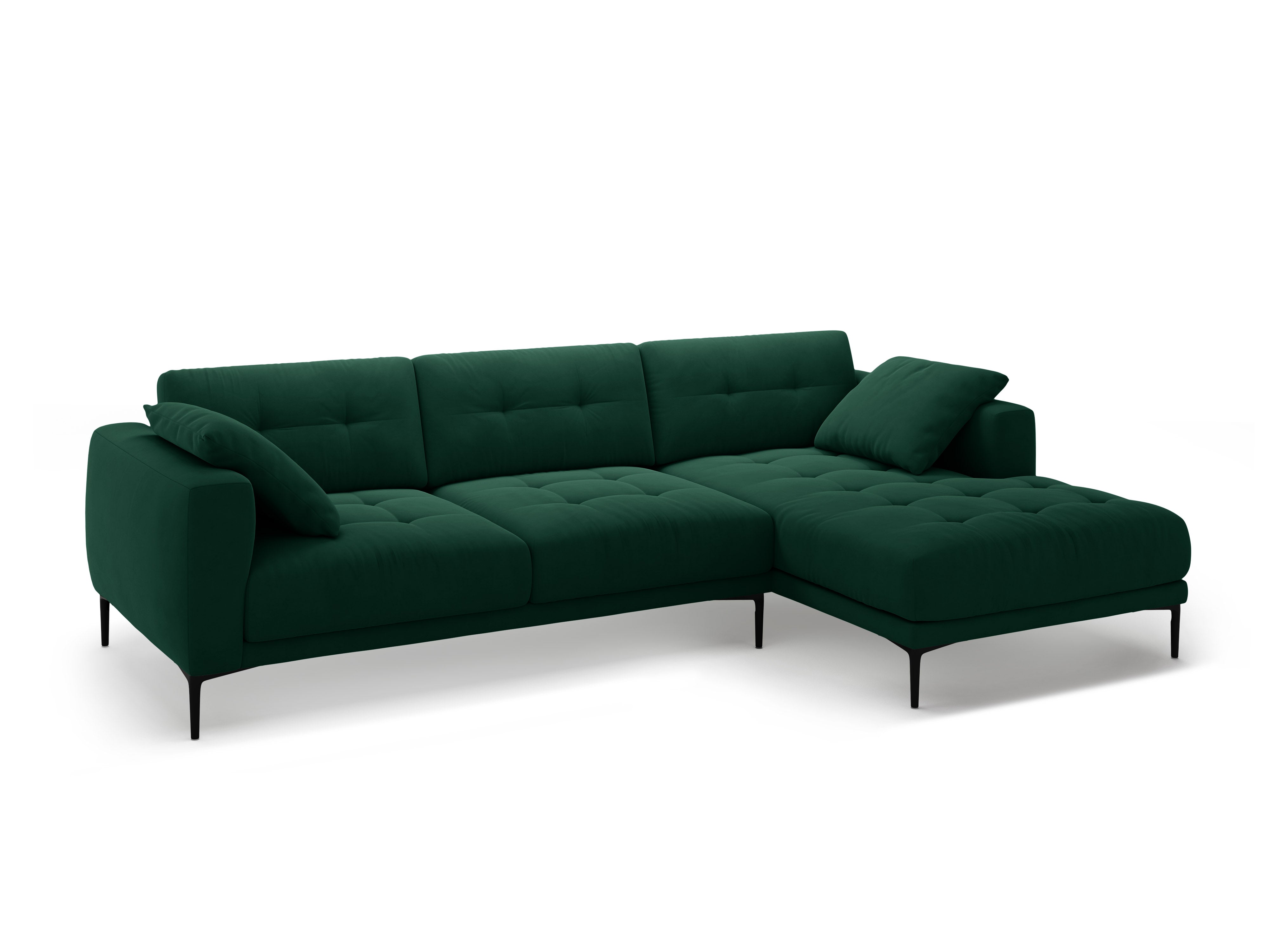 Eckgarnitur Bemy, 295x174cm, Material: Samt