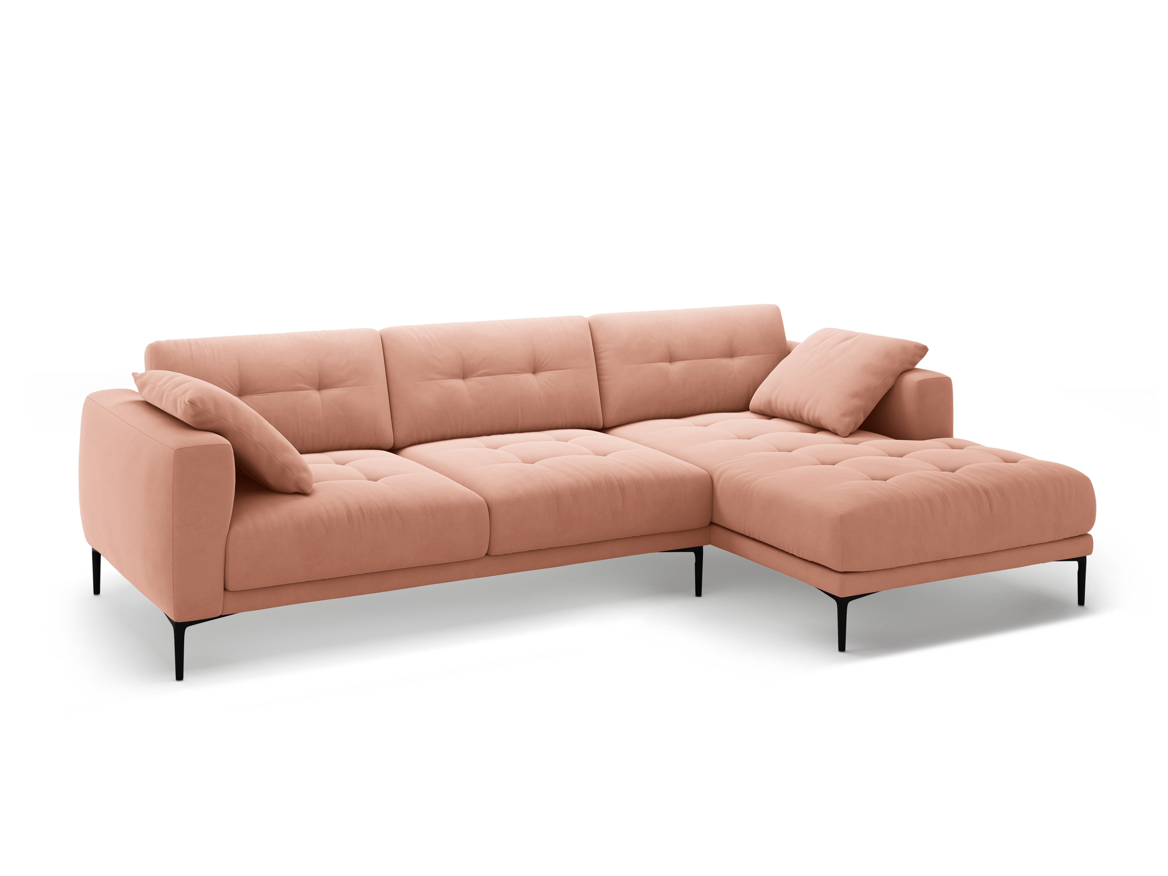 Eckgarnitur Bemy, 295x174cm, Material: Samt