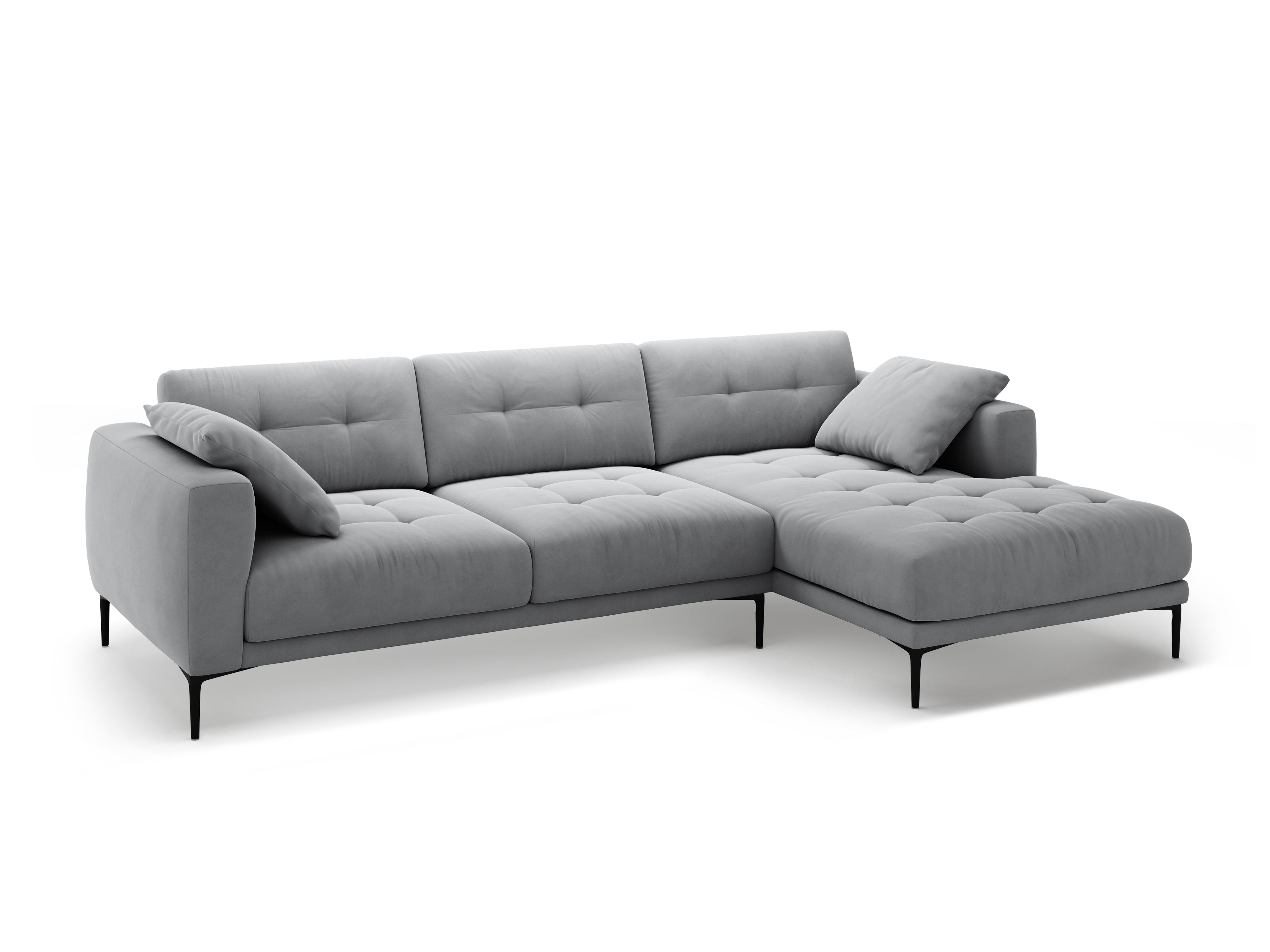 Eckgarnitur Bemy, 295x174cm, Material: Samt