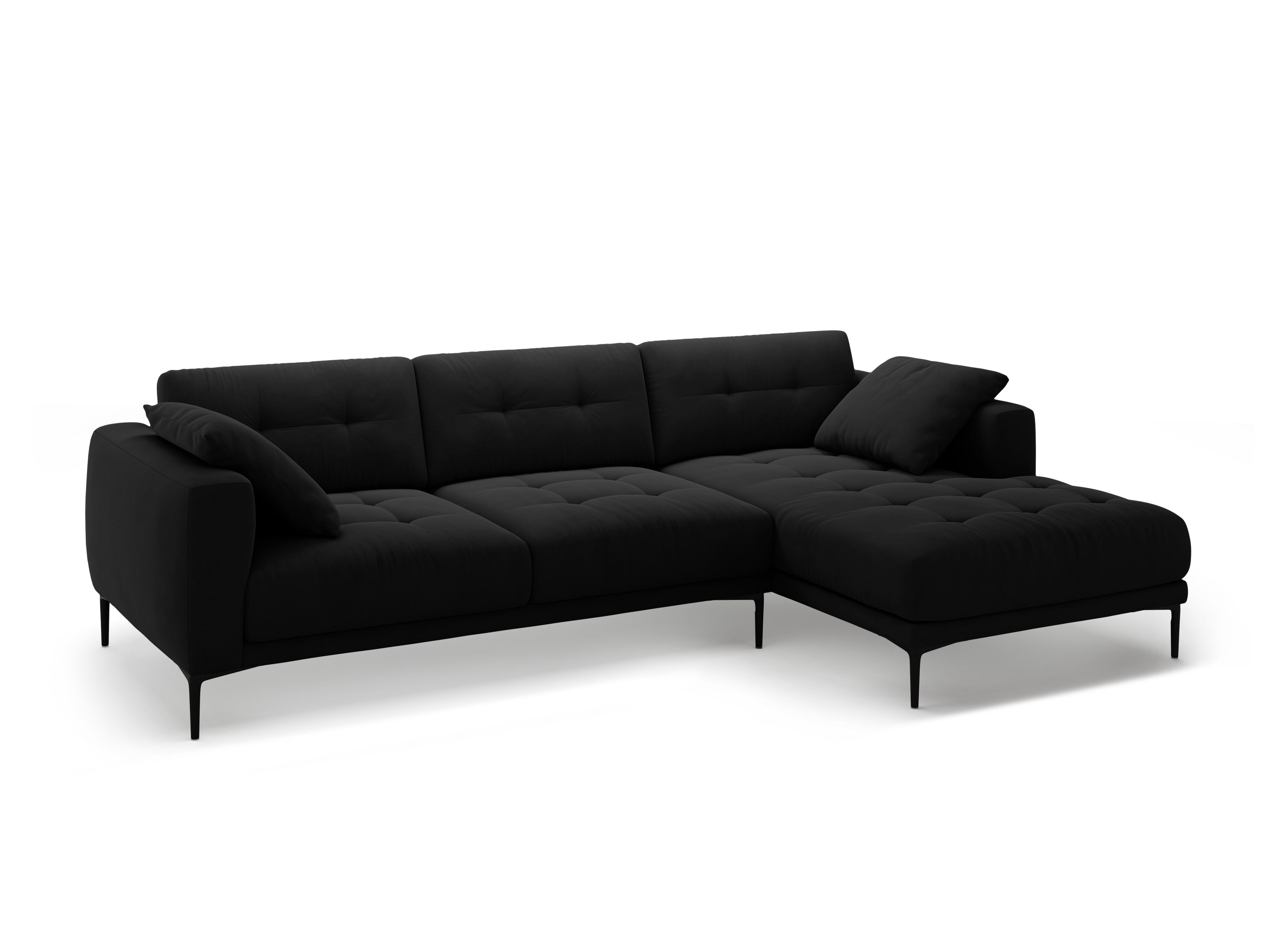 Eckgarnitur Bemy, 295x174cm, Material: Samt