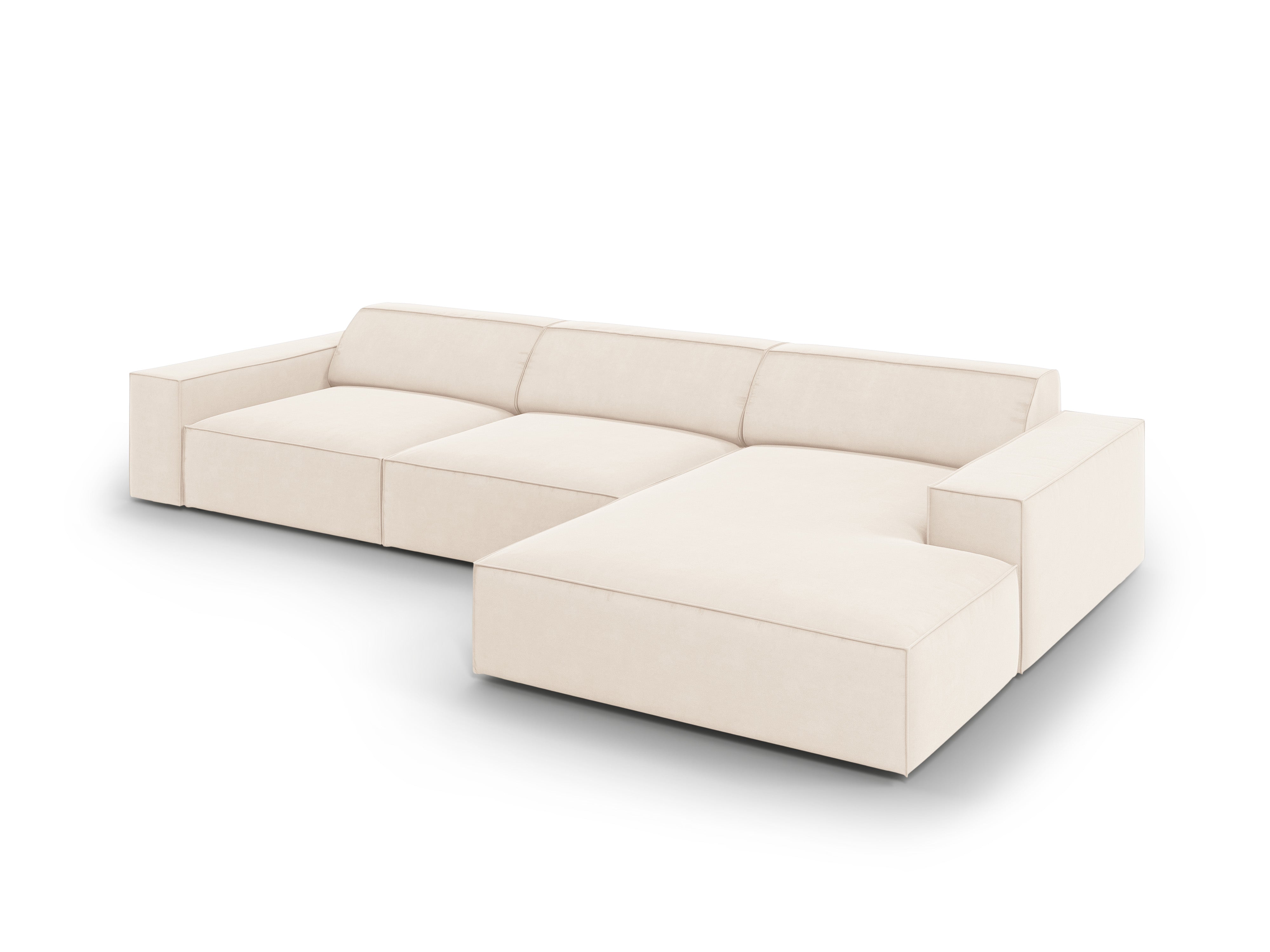 Ecksofa Jodie 284x166cm, Material: Samt