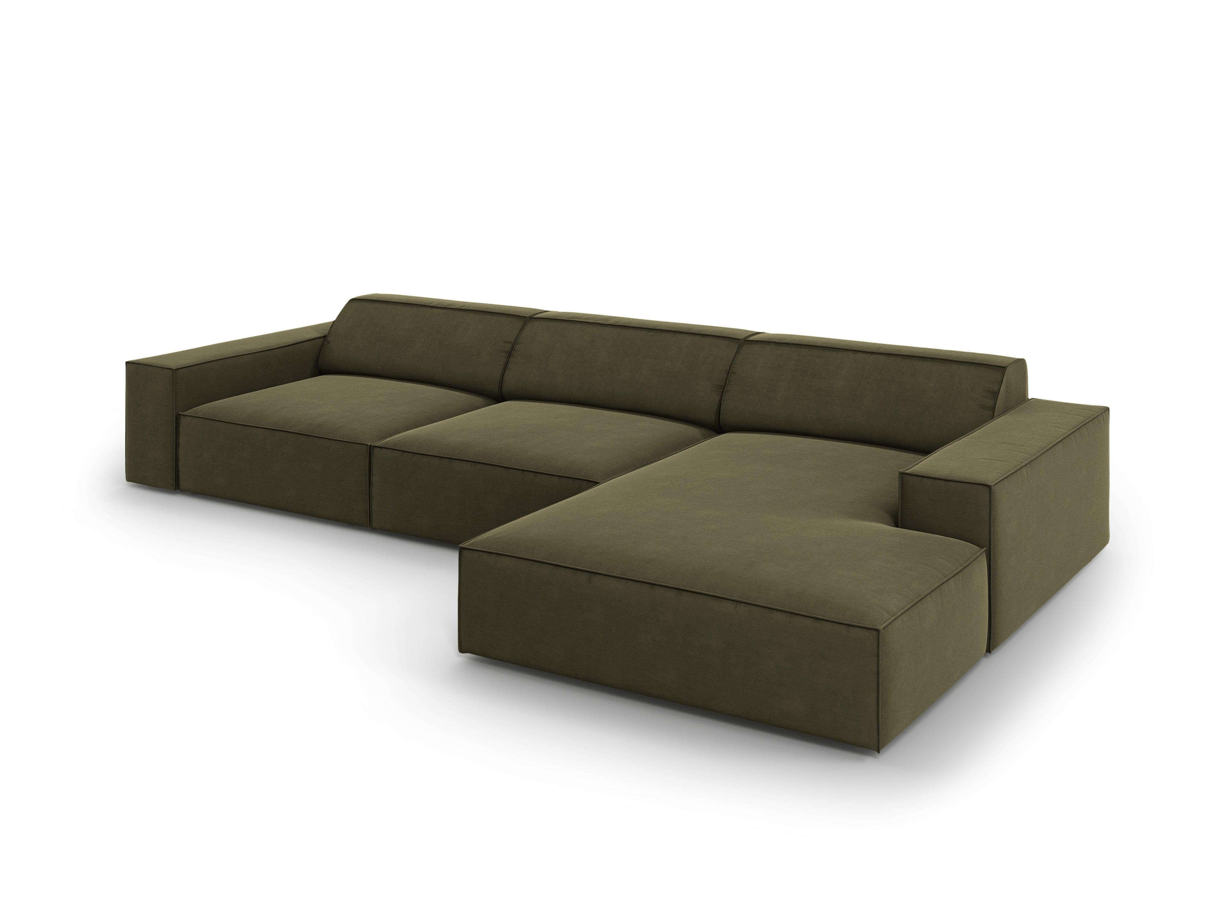 Ecksofa Jodie 284x166cm, Material: Samt