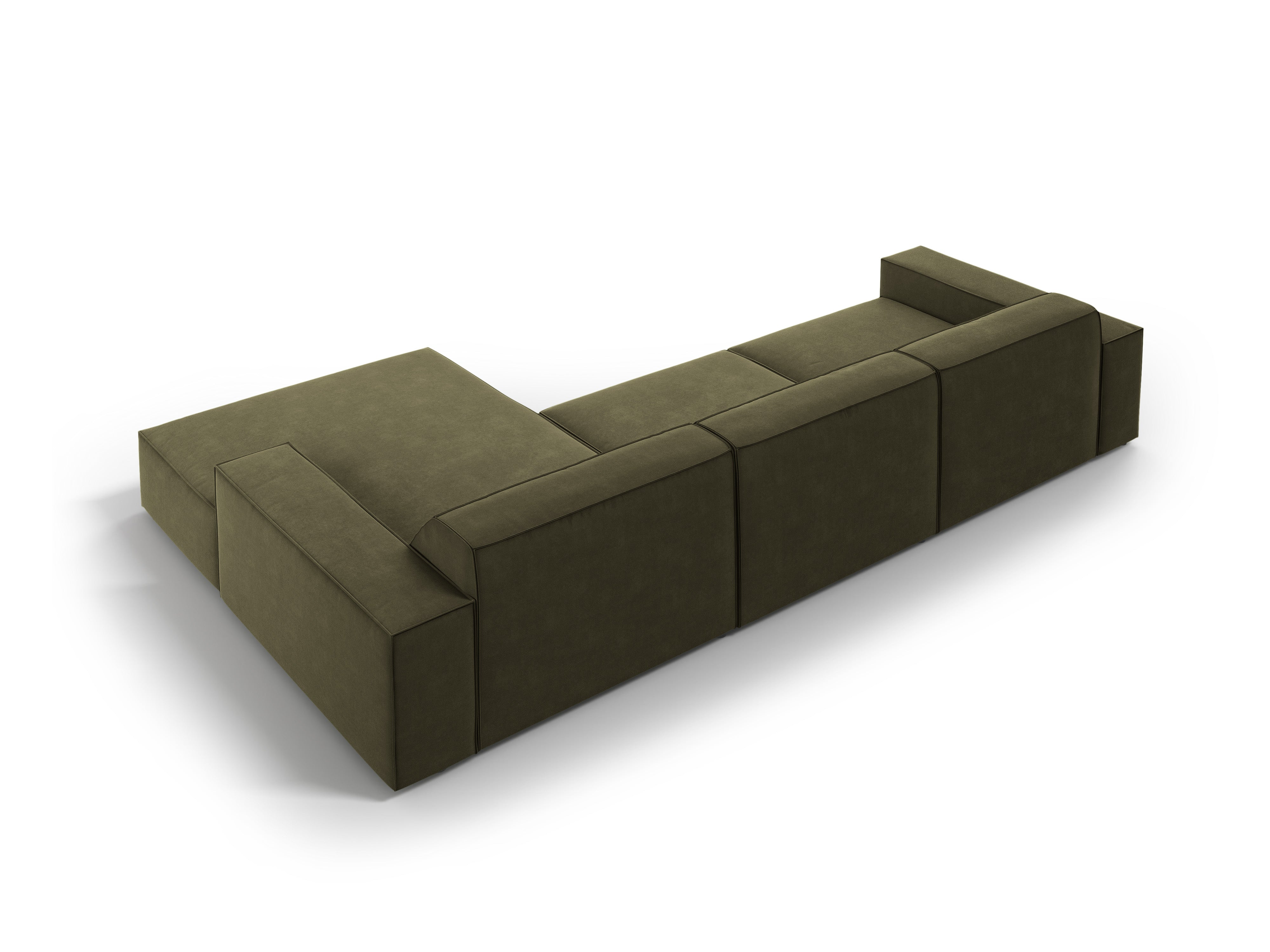 Ecksofa Jodie 284x166cm, Material: Samt