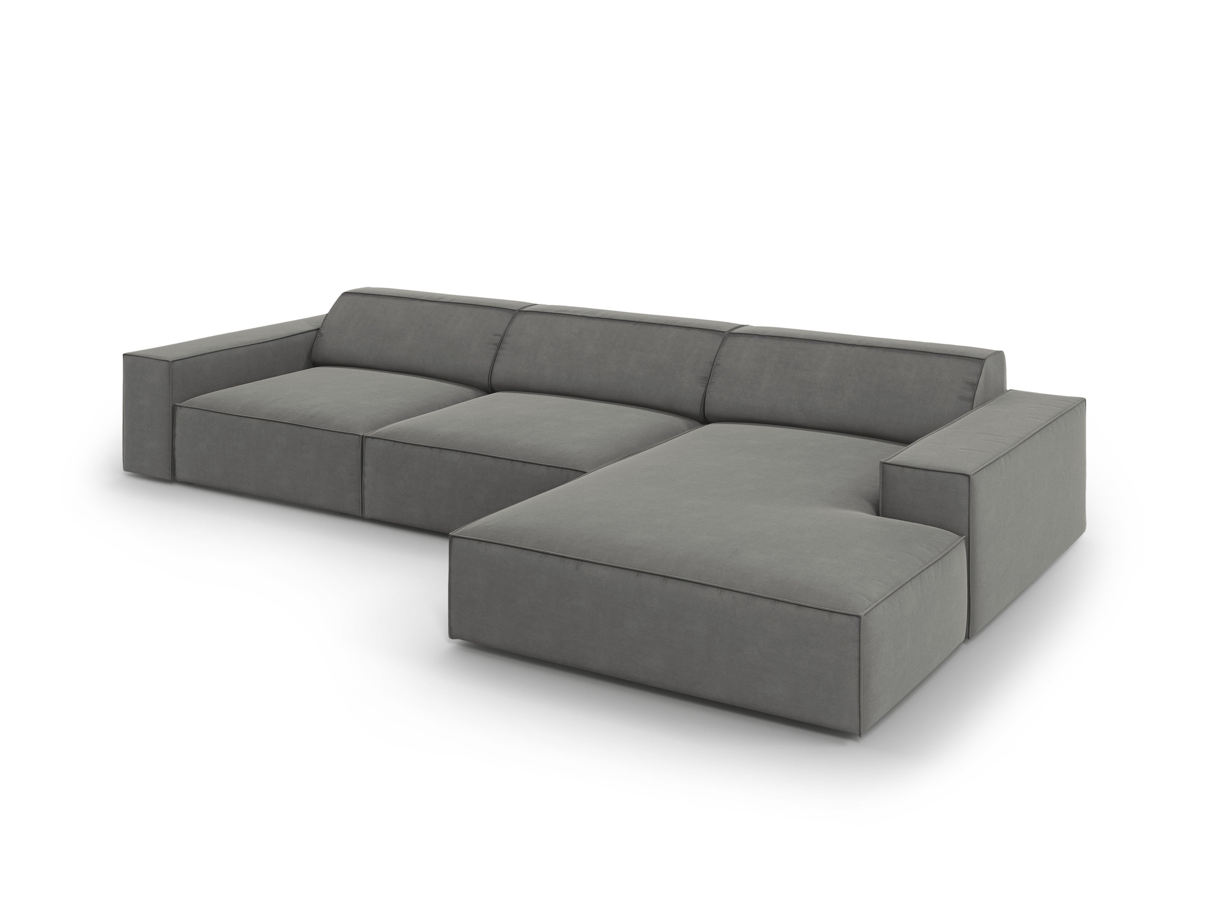 Ecksofa Jodie 284x166cm, Material: Samt
