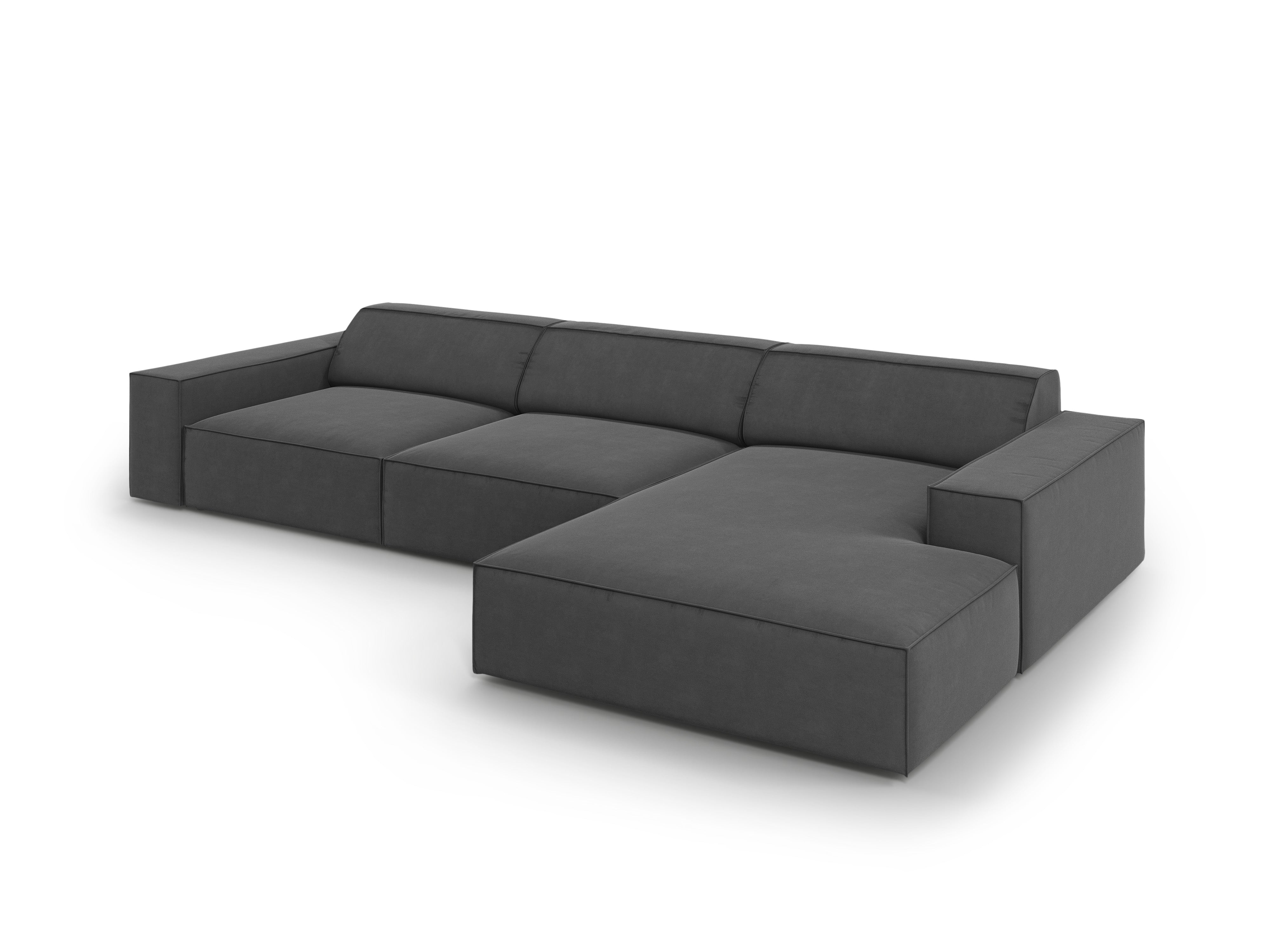 Ecksofa Jodie 284x166cm, Material: Samt