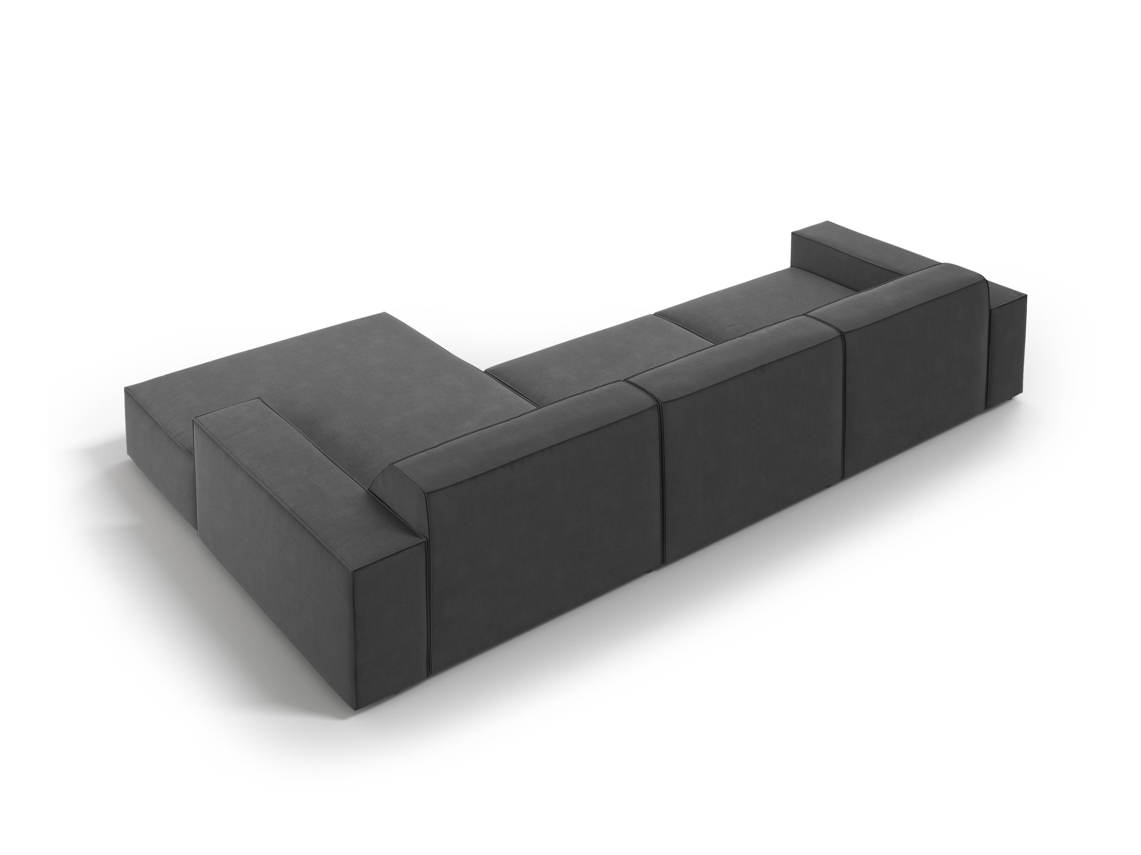 Ecksofa Jodie 284x166cm, Material: Samt