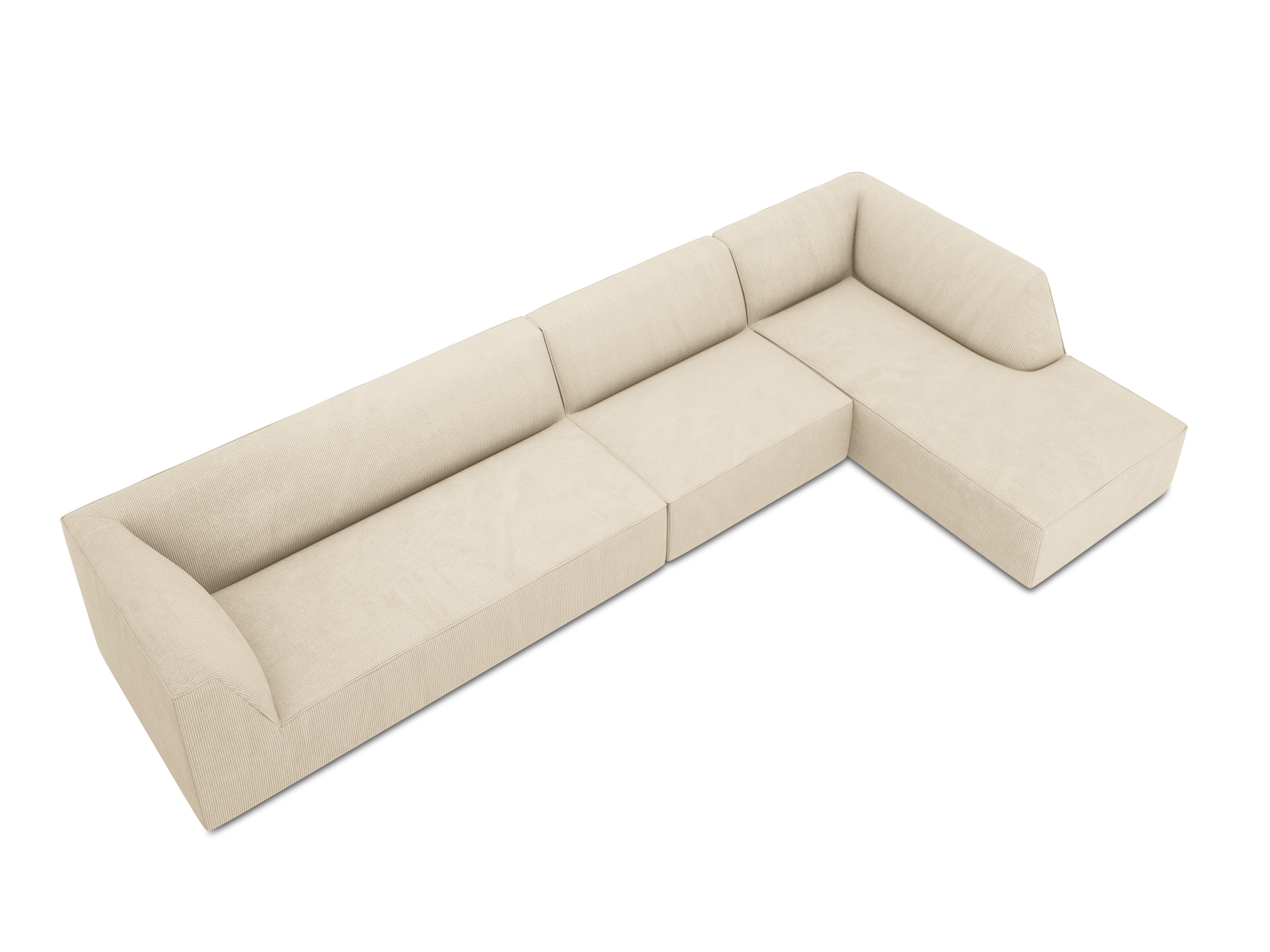 Ecksofa Ruby, 5 Sitze, 366x180cm, Material: Cord