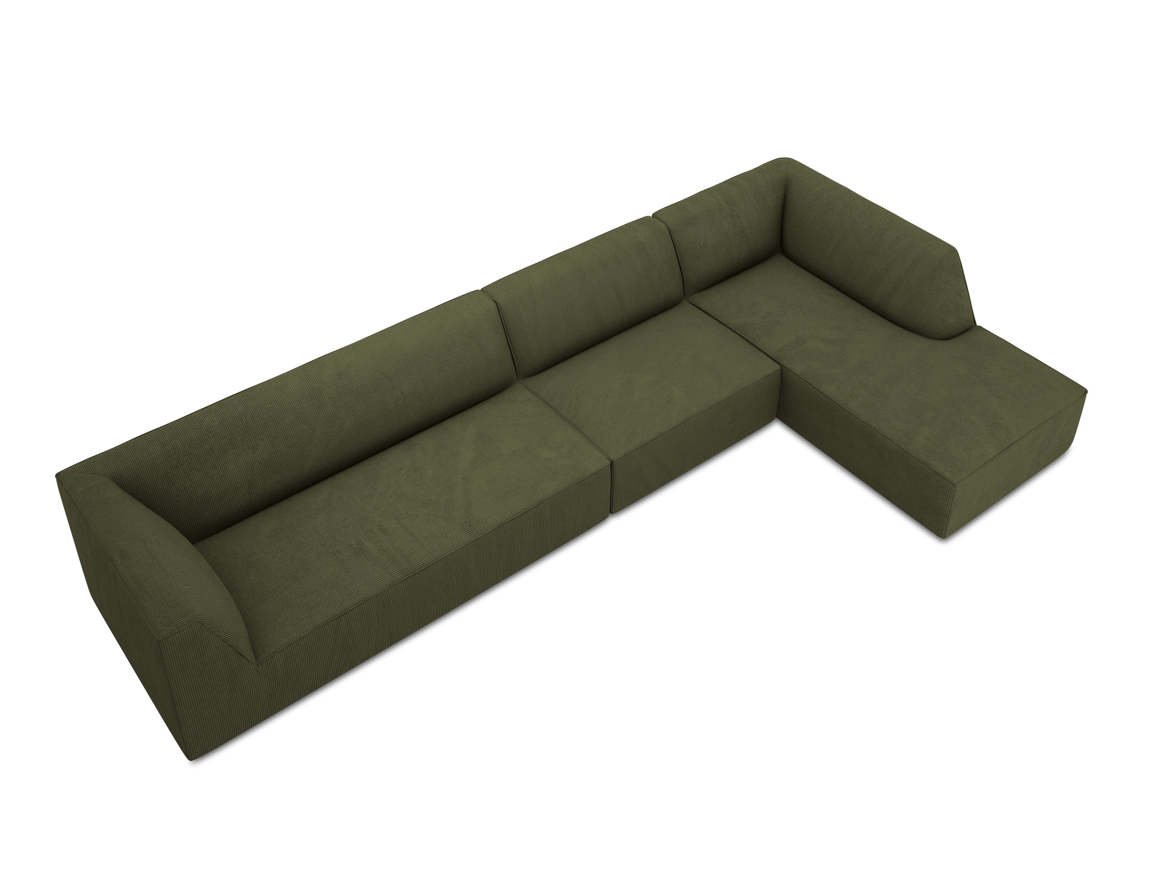 Ecksofa Ruby, 5 Sitze, 366x180cm, Material: Cord