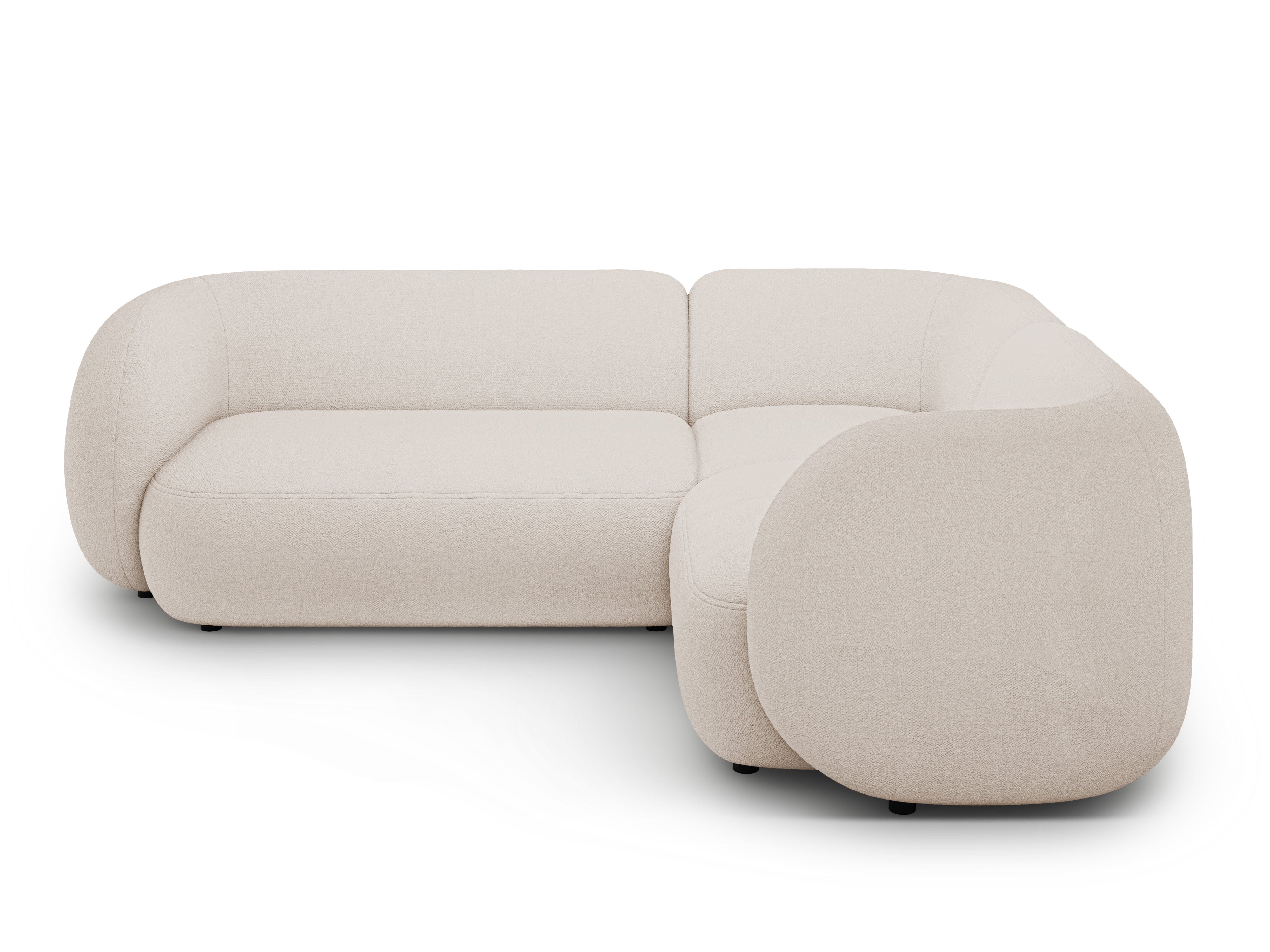Ecksofa-Set Kate, 252x220cm, Material: Bouclé