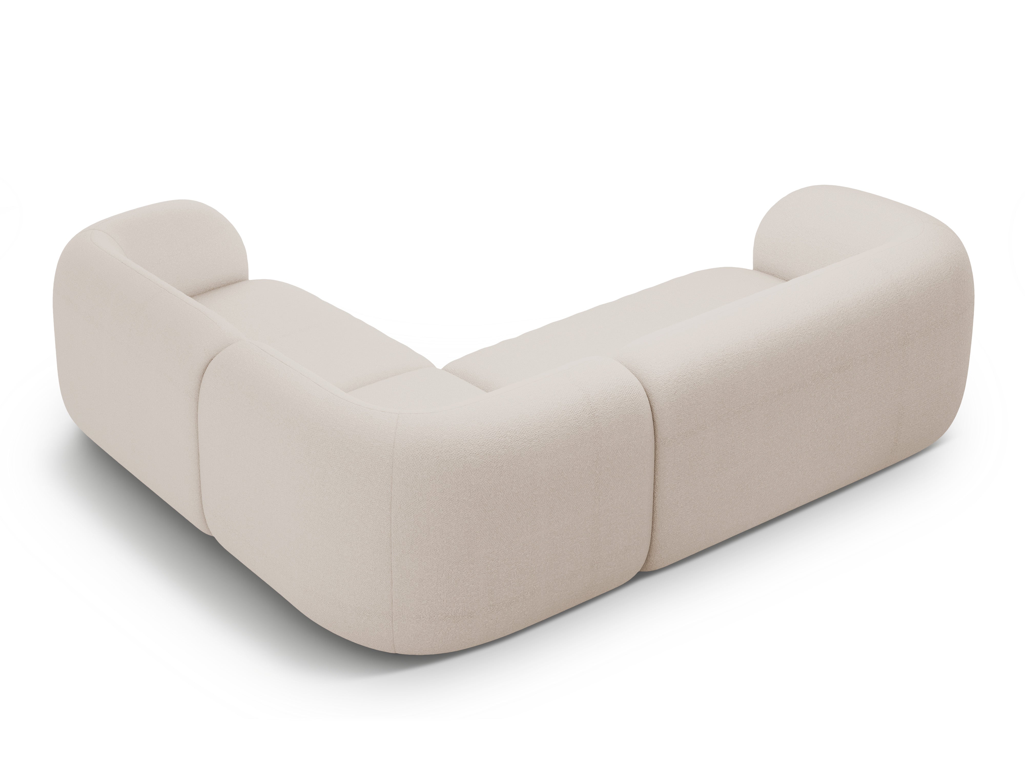Ecksofa-Set Kate, 252x220cm, Material: Bouclé