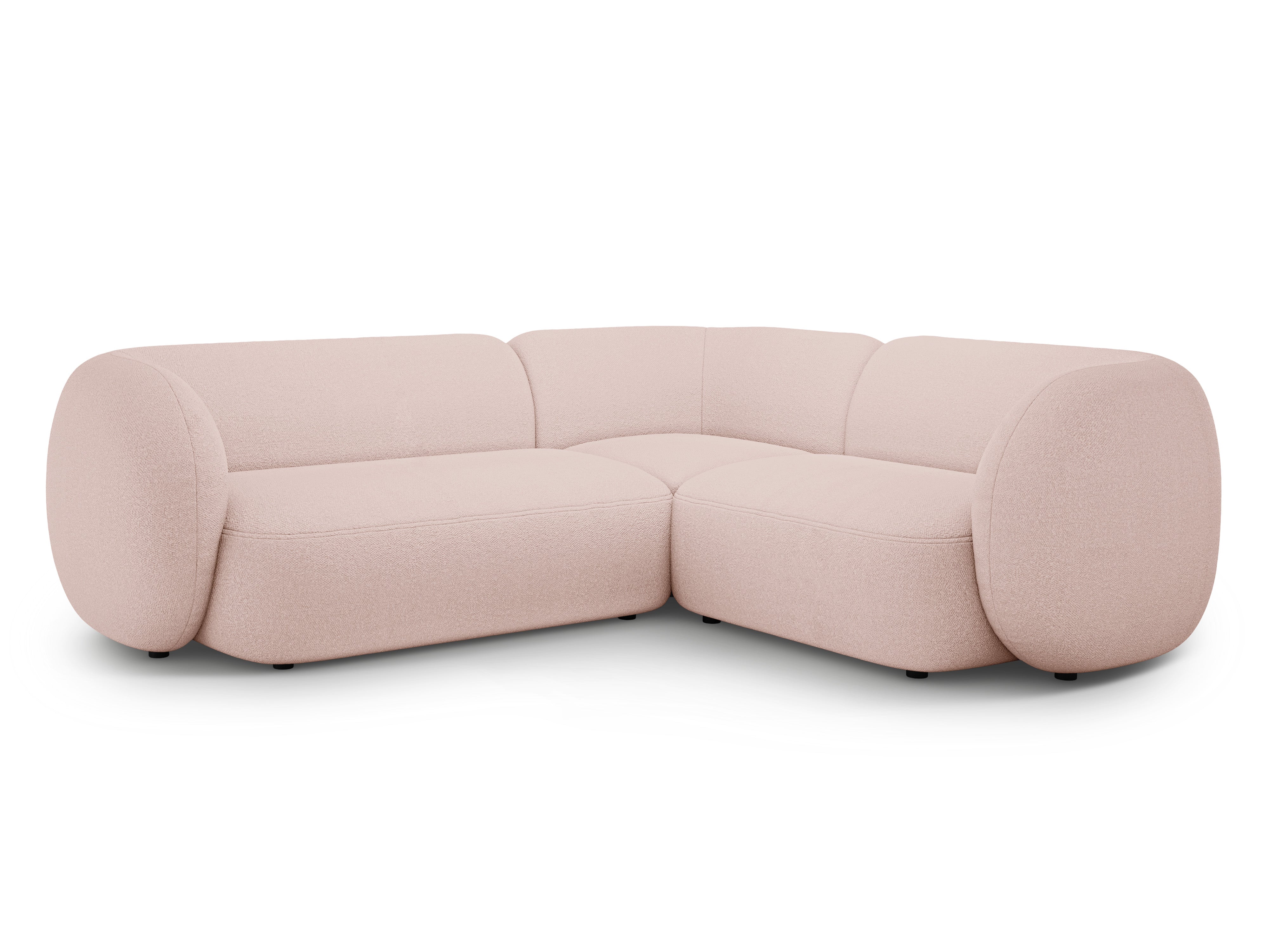 Ecksofa-Set Kate, 252x220cm, Material: Bouclé