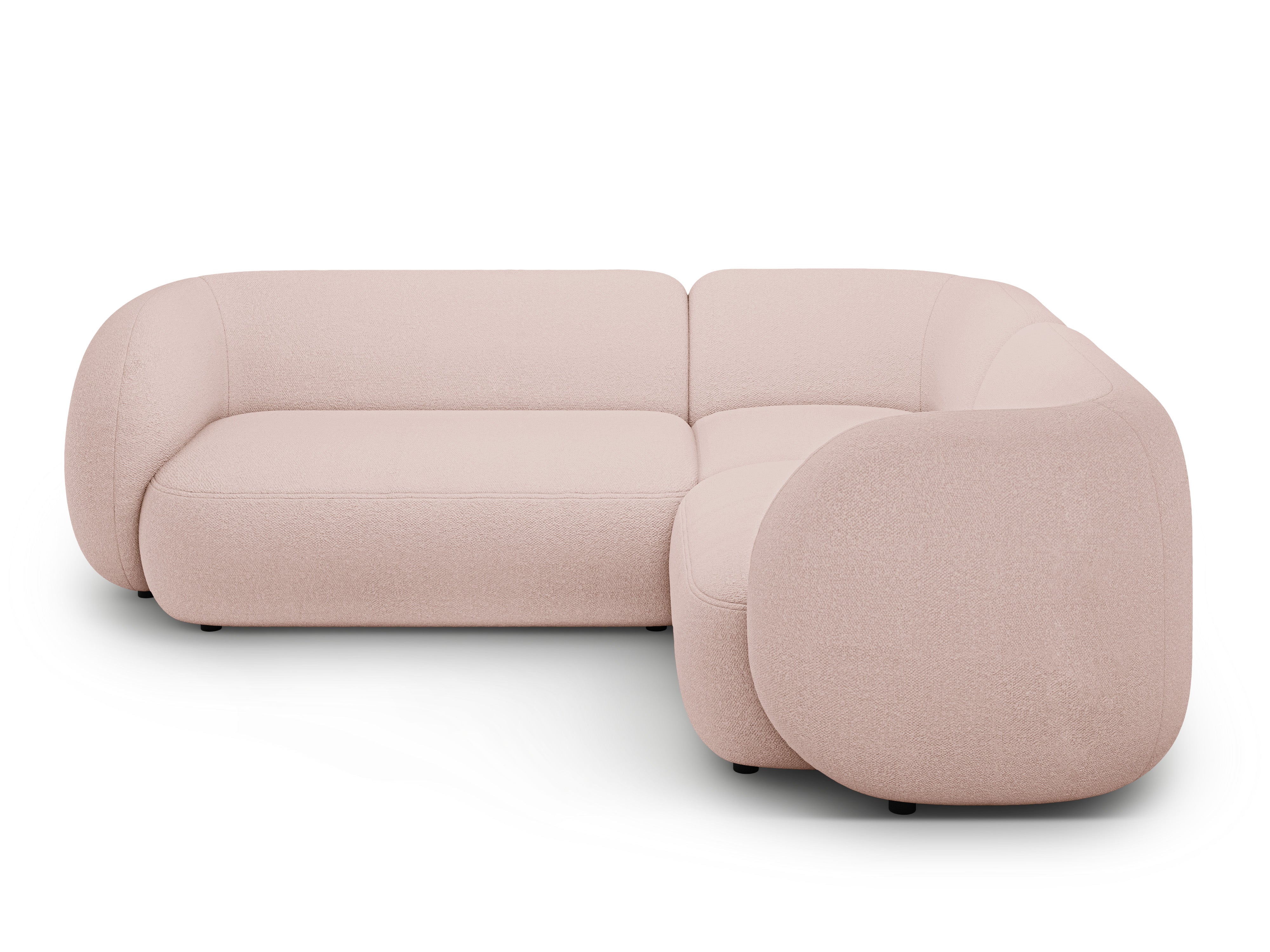 Ecksofa-Set Kate, 252x220cm, Material: Bouclé