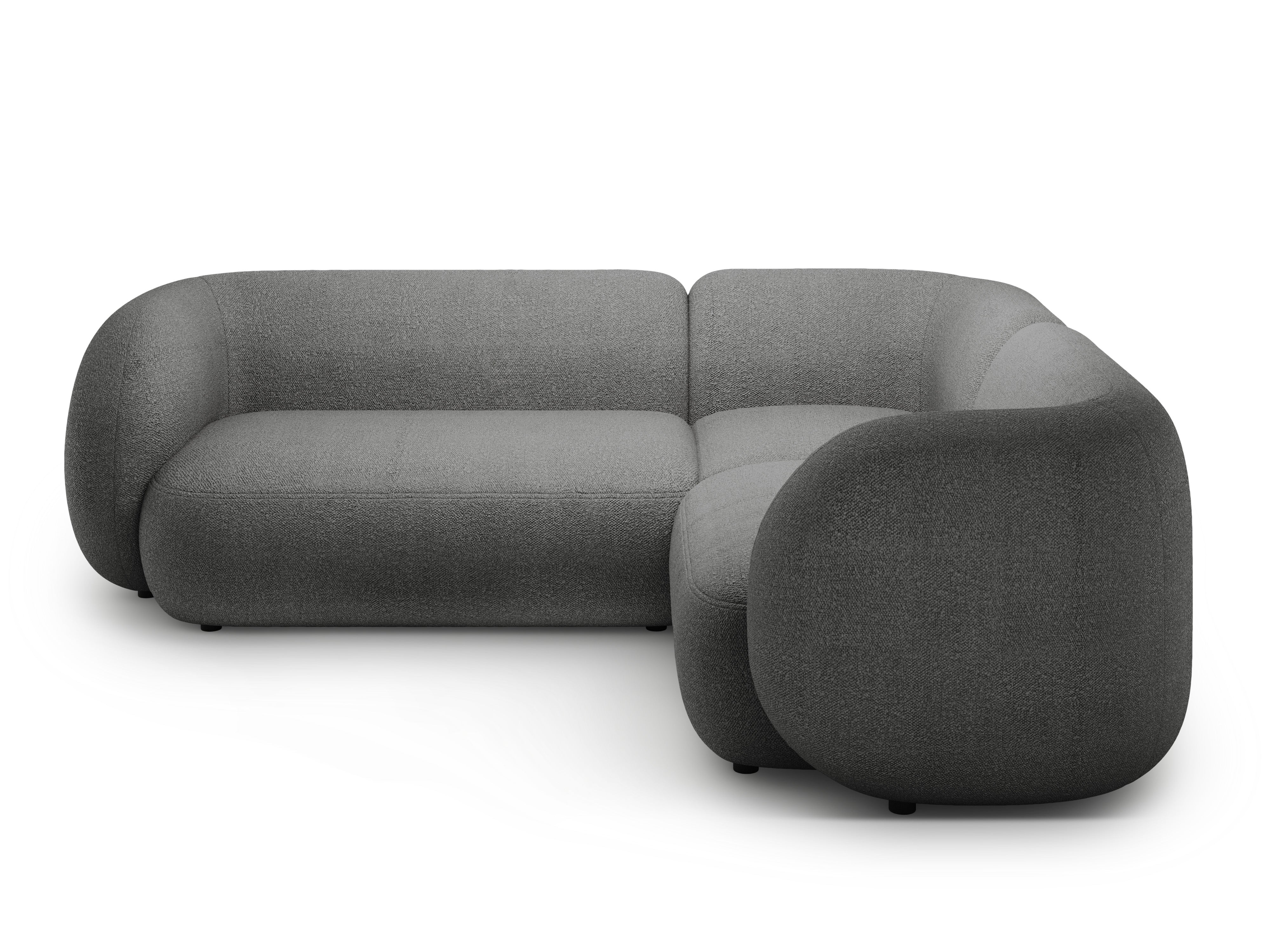 Ecksofa-Set Kate, 252x220cm, Material: Bouclé
