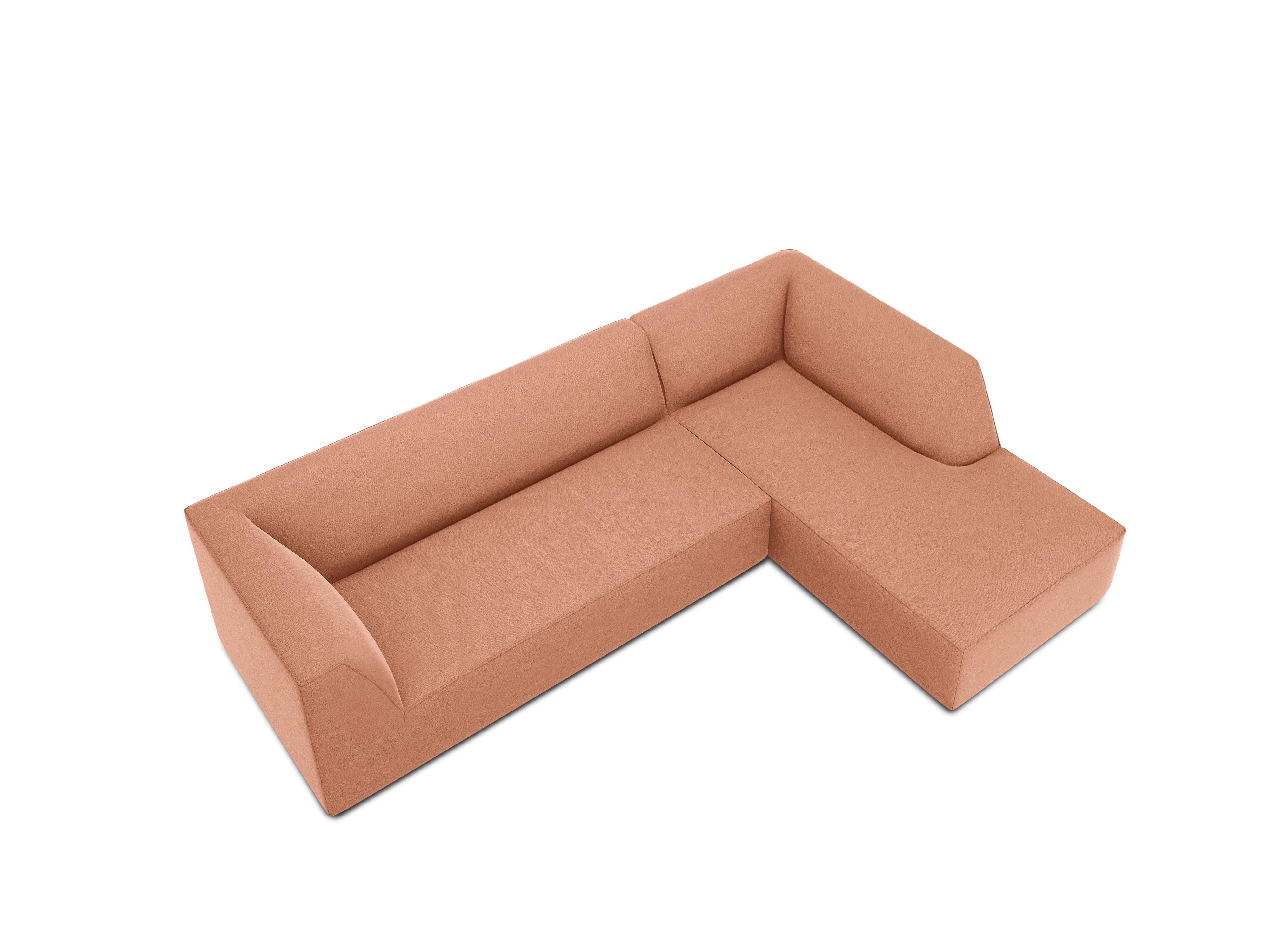 Ecksofa Ruby, 4 Sitze, 273x180cm, Material: Samt