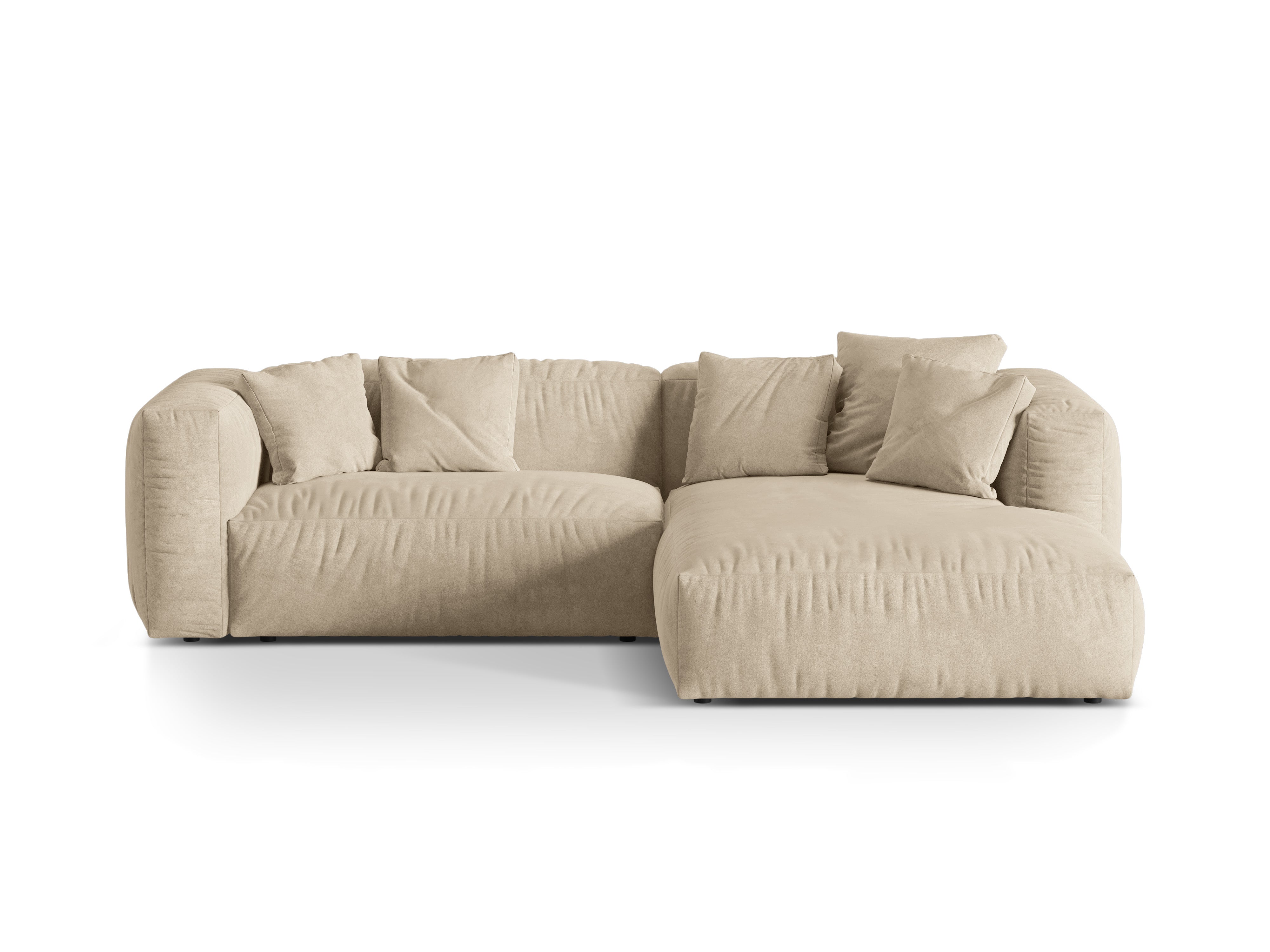 Ecksofa Martina, 280x176cm, Material: Samt