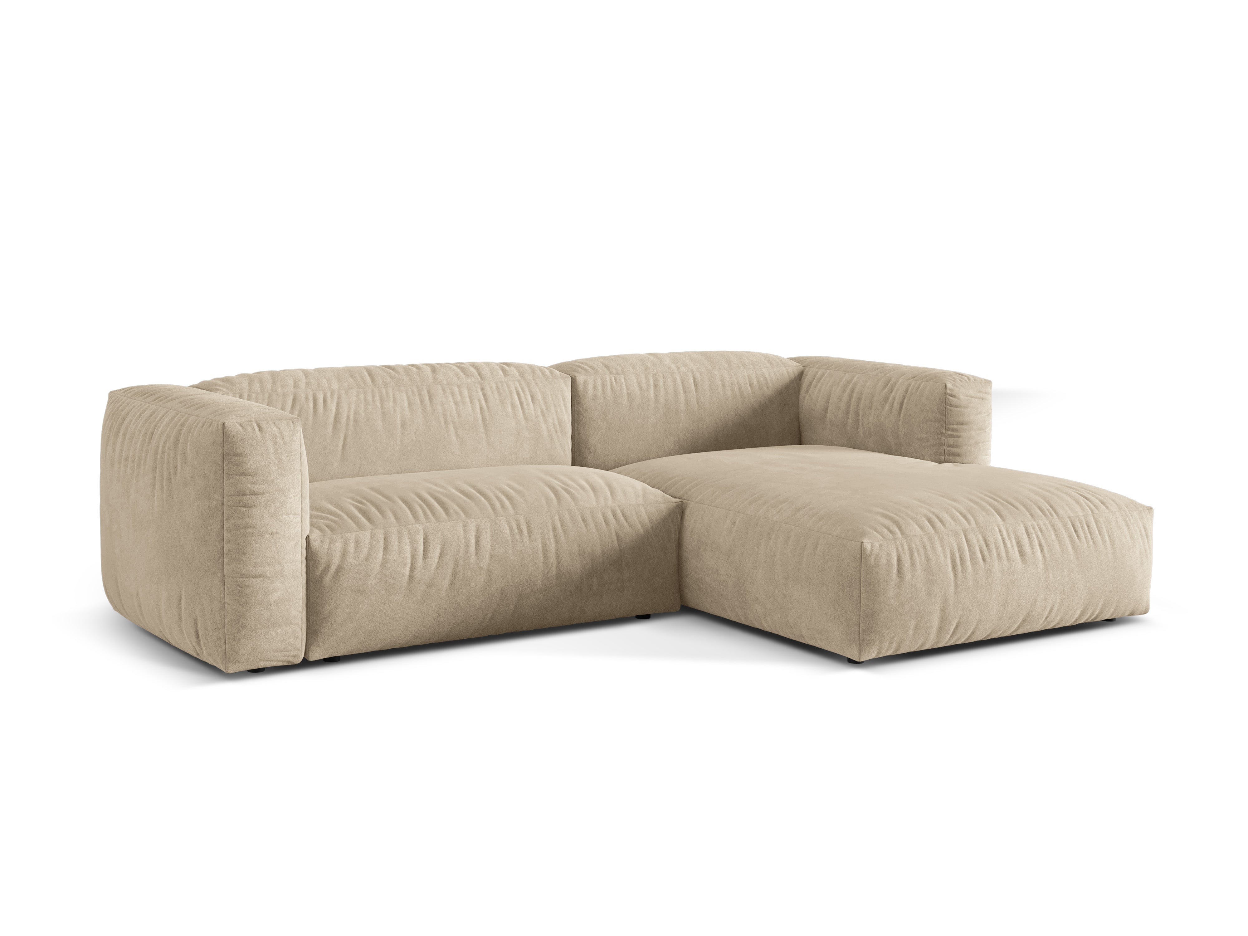 Ecksofa Martina, 280x176cm, Material: Samt