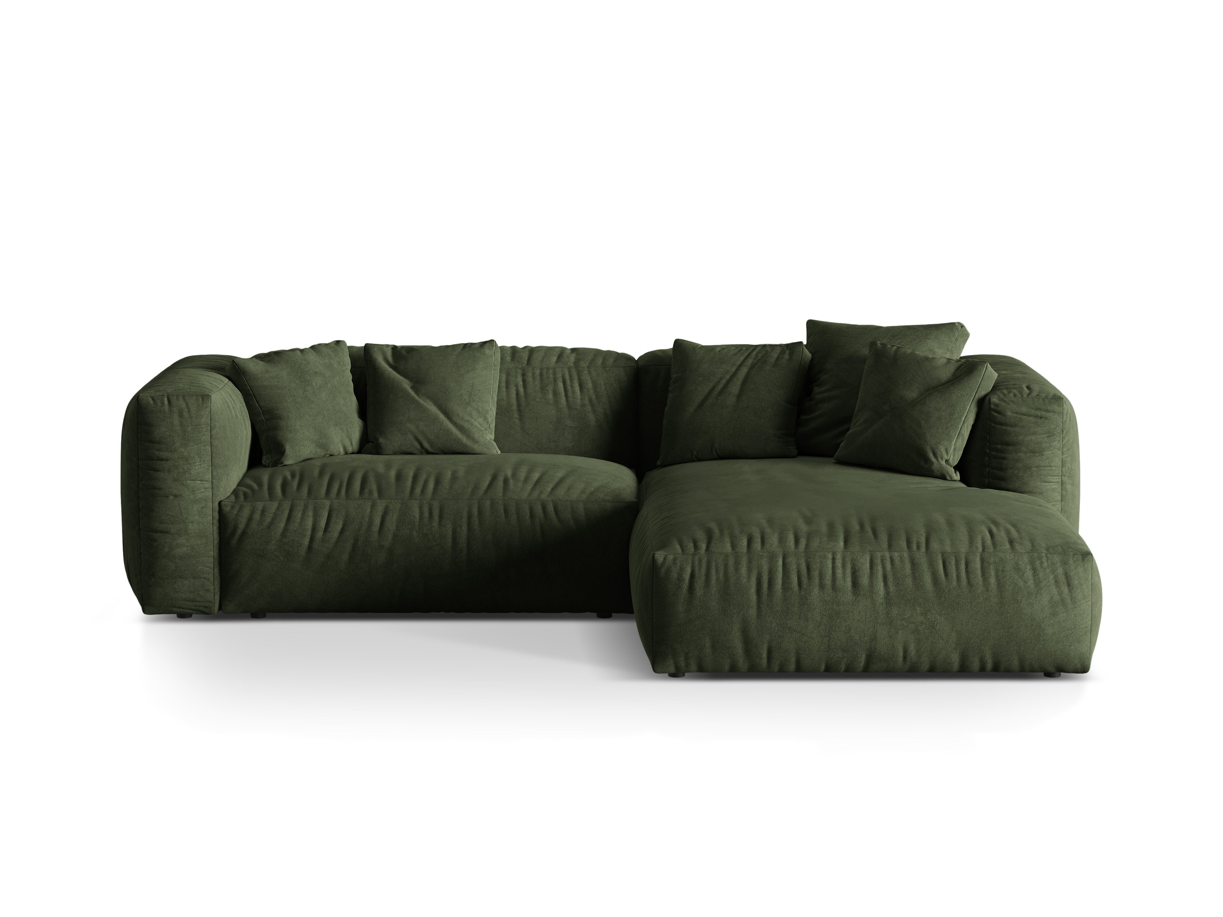 Ecksofa Martina, 280x176cm, Material: Samt