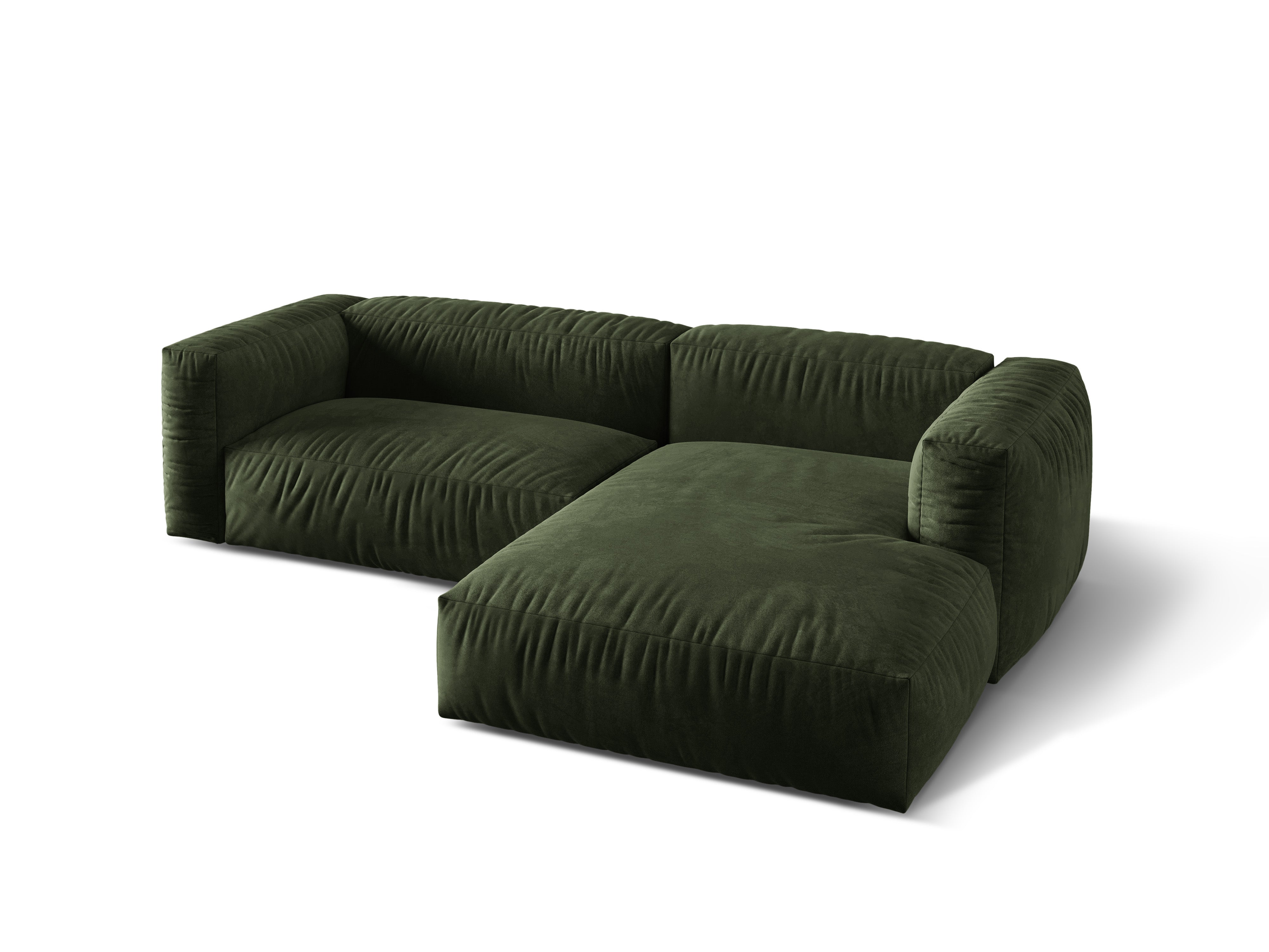 Ecksofa Martina, 280x176cm, Material: Samt