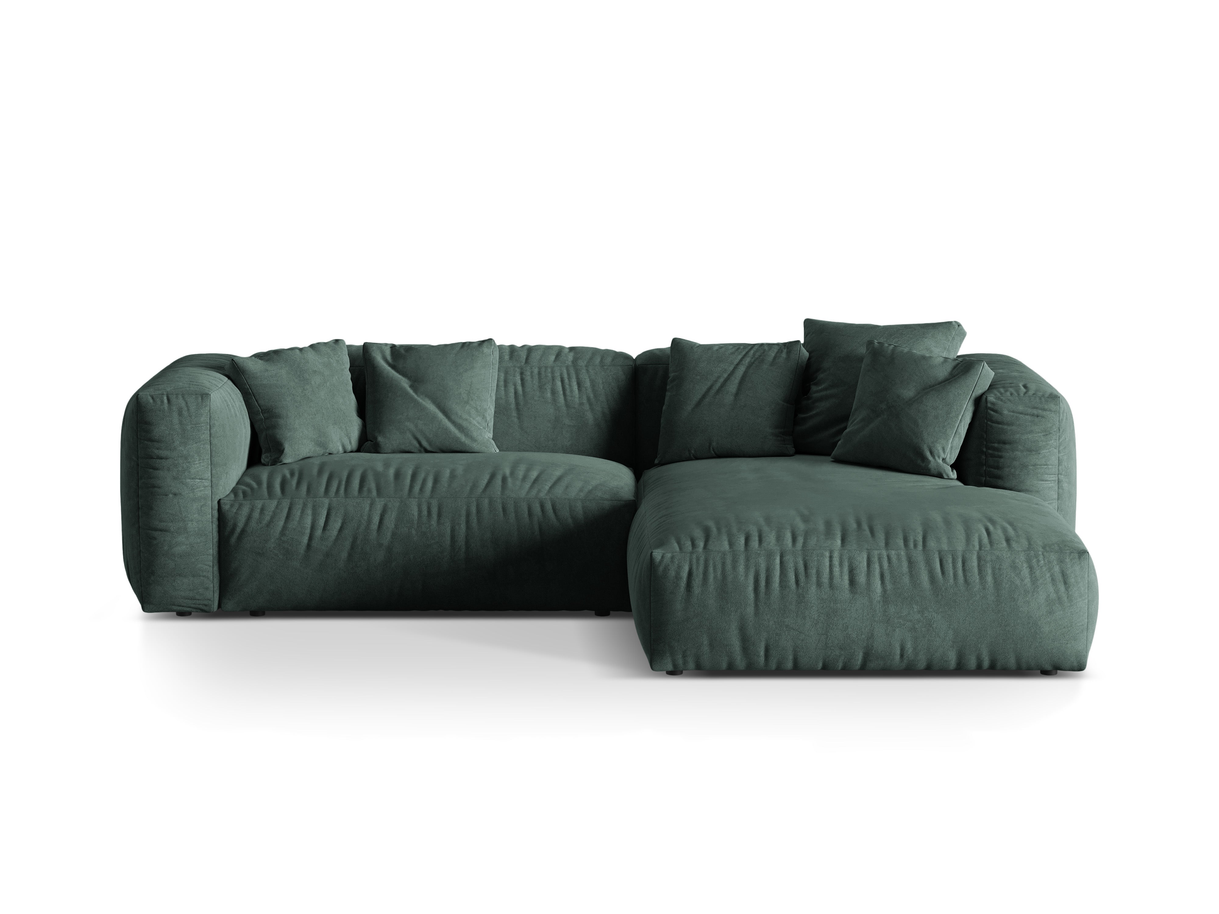 Ecksofa Martina, 280x176cm, Material: Samt