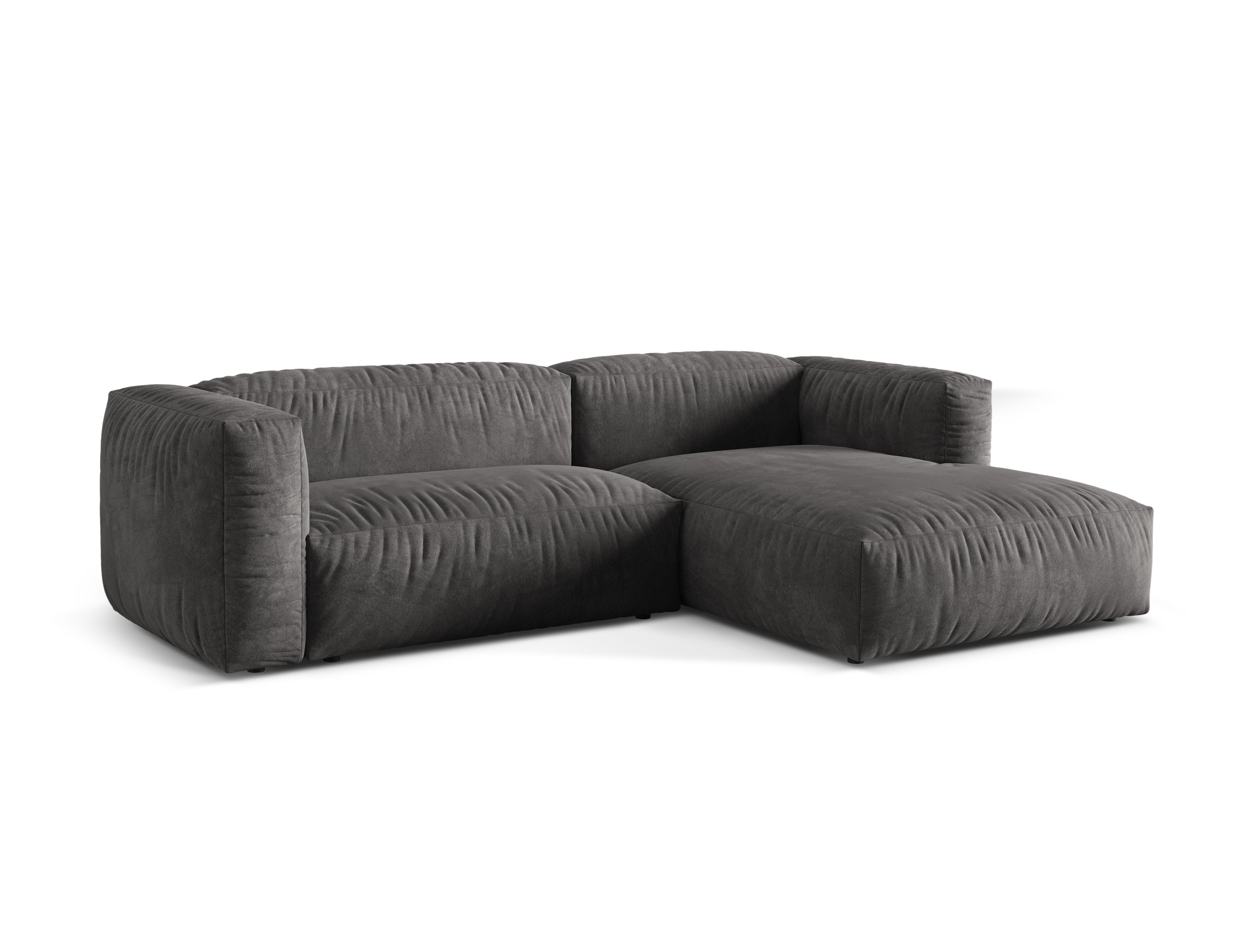 Ecksofa Martina, 280x176cm, Material: Samt