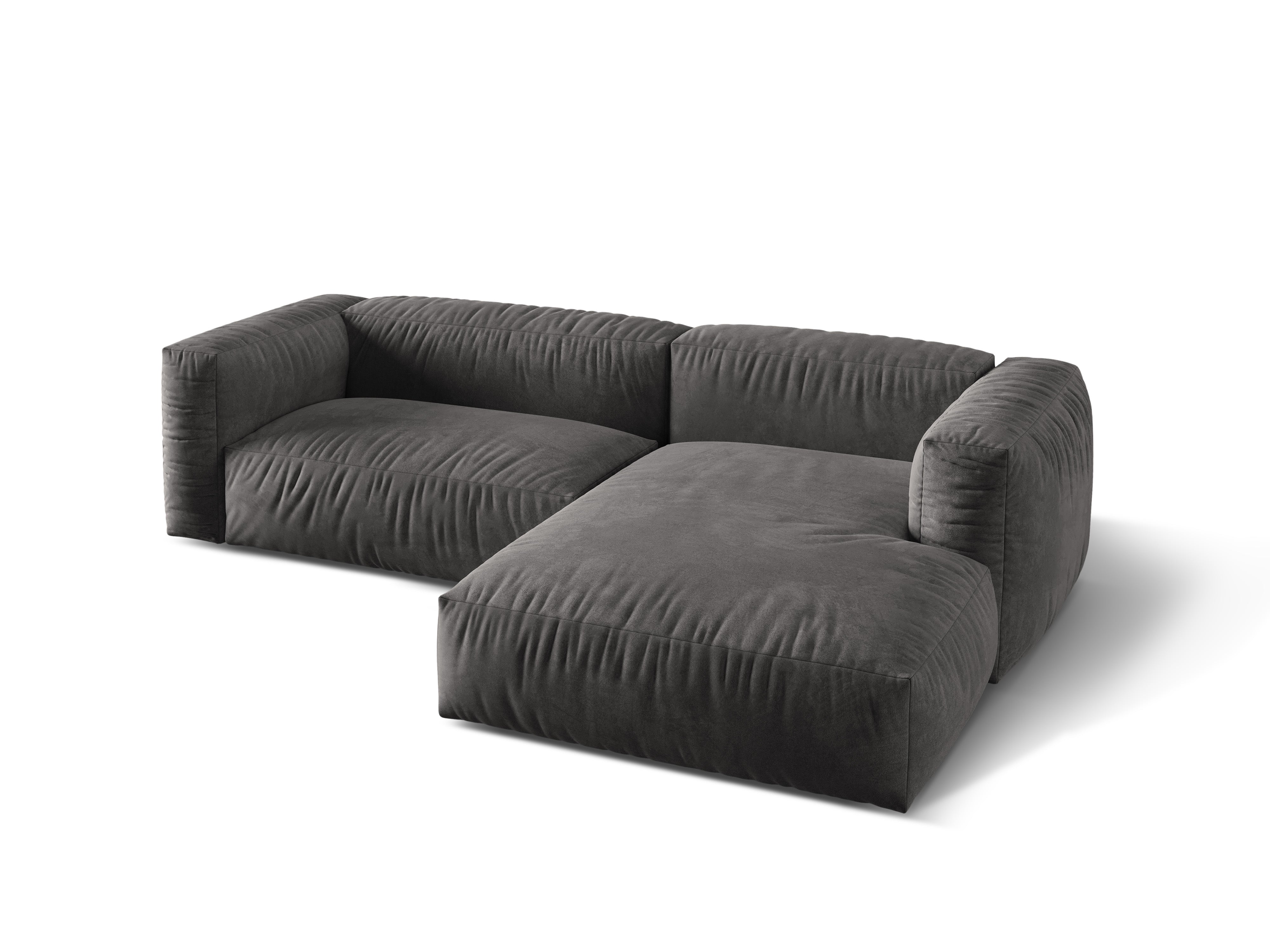 Ecksofa Martina, 280x176cm, Material: Samt