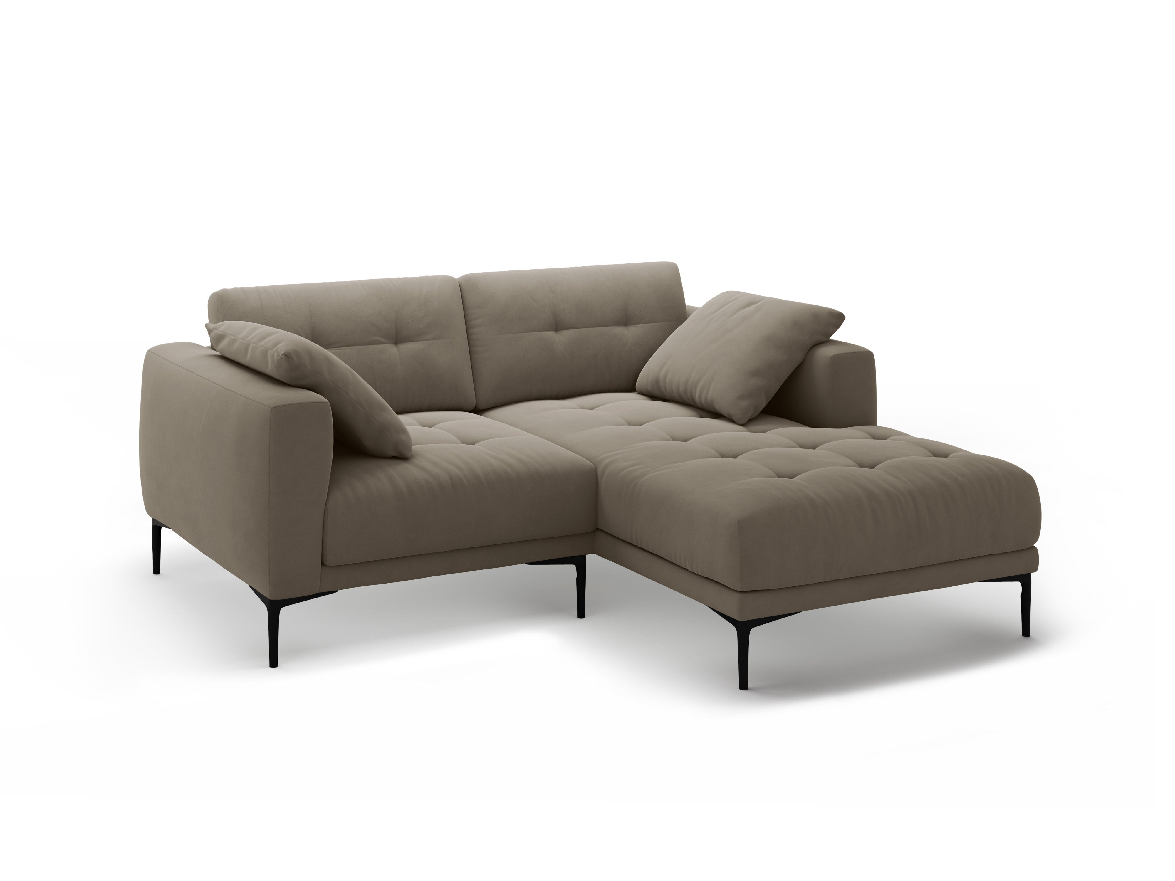 Eckgarnitur Bemy, 205x174cm, Material: Samt